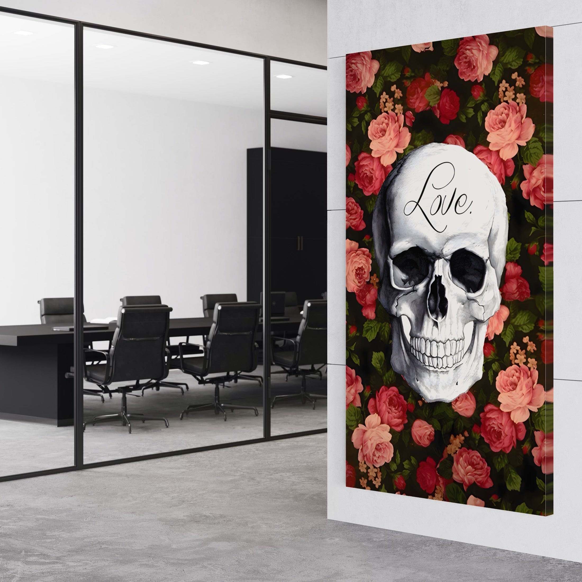 Tablou Canvas Premium LuxCanva® A1142, Love Rose , Iubire, Trandafiri, Roz, Culori Vibrante