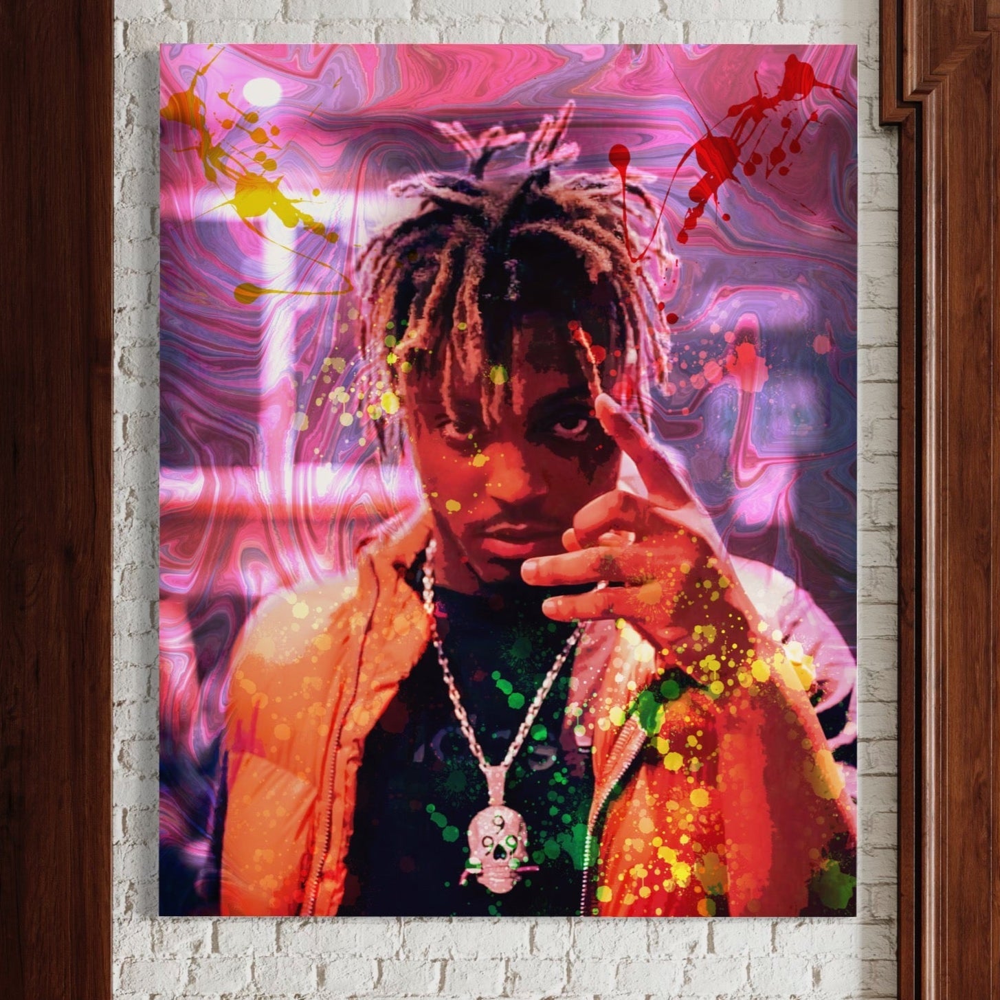 Tablou Canvas Premium LuxCanva® A1139, Juice WRLD , Jarad Anthony Higgins, Rapper, Cantaret, Culori Vibrante