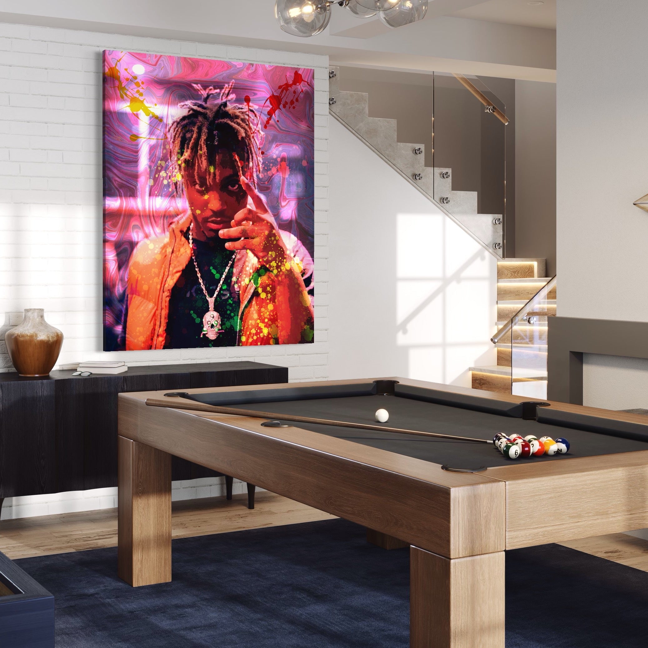 Tablou Canvas Premium LuxCanva® A1139, Juice WRLD , Jarad Anthony Higgins, Rapper, Cantaret, Culori Vibrante