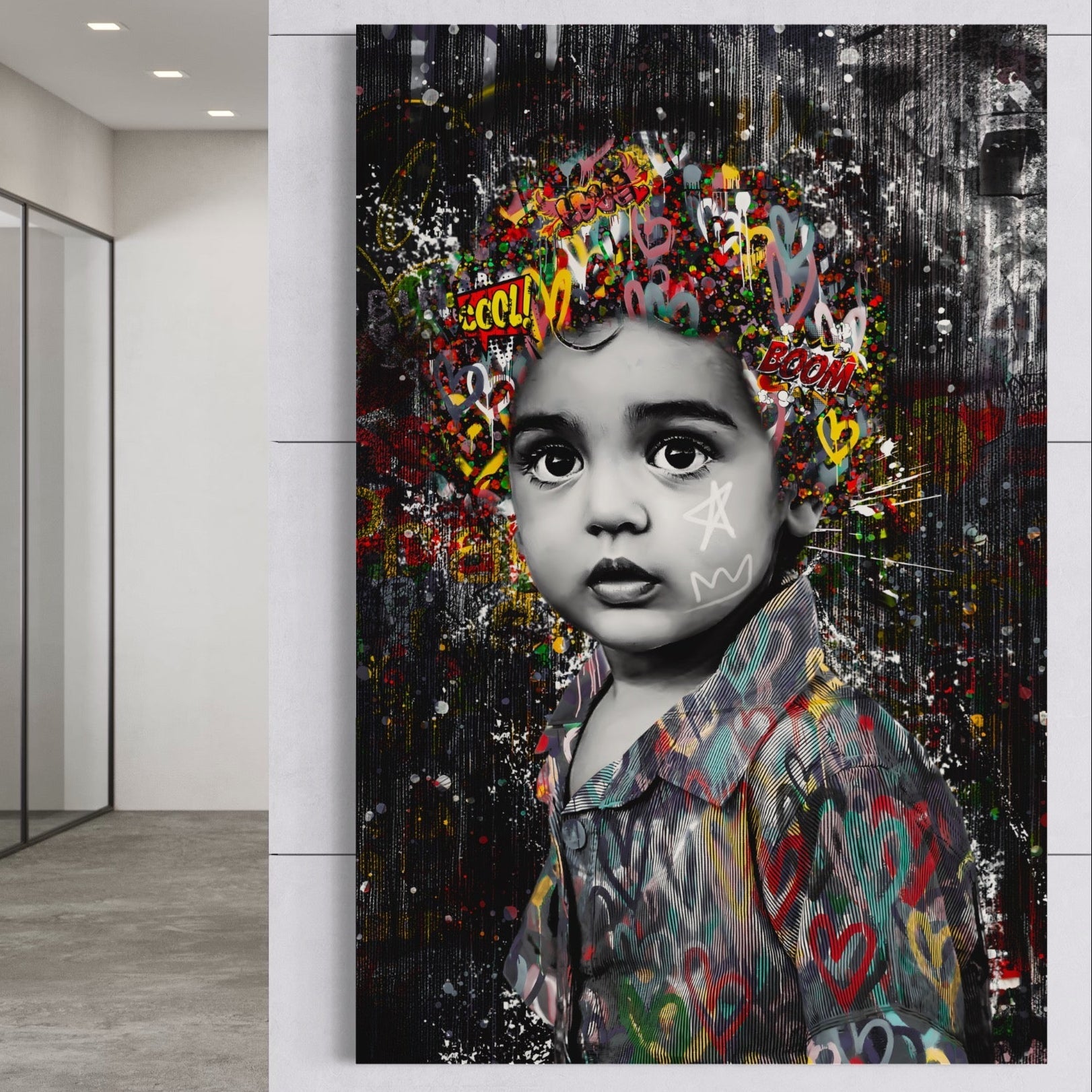 Tablou Canvas Premium LuxCanva® A1137, Color Baby , Copil, Par Coloar, Baby Cool, Culori Vibrante