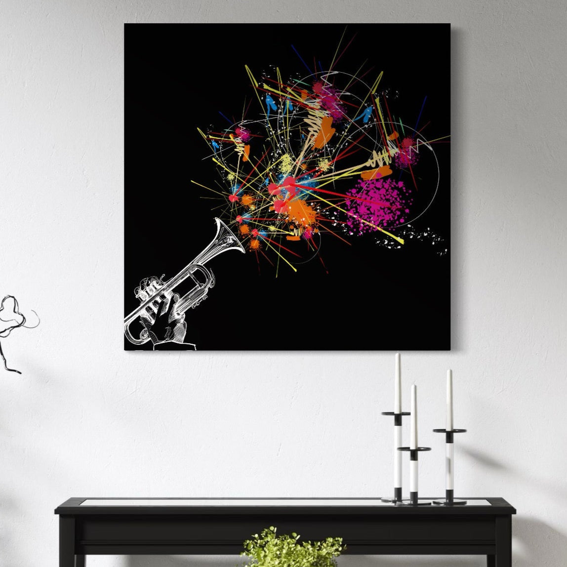 Tablou Canvas Premium LuxCanva® C1227, Sound Of Music , Culori, Decorativ, Living Room, Culori Vibrante