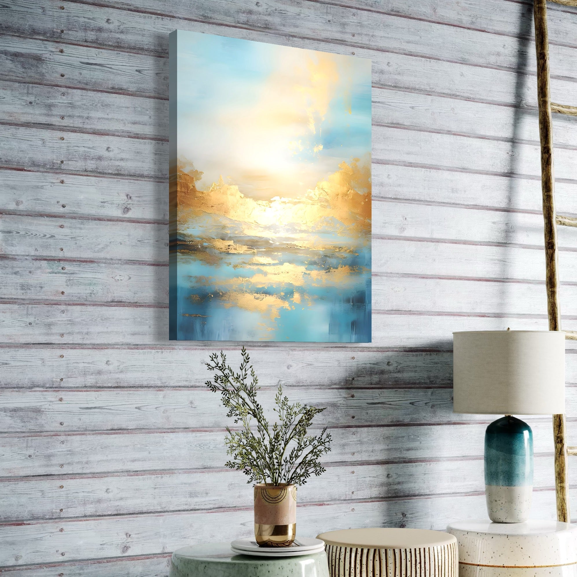 Tablou Canvas Premium LuxCanva® C1231, Rasarit Deasupra Marii , Relaxare, Living Room, Culori Vibrante