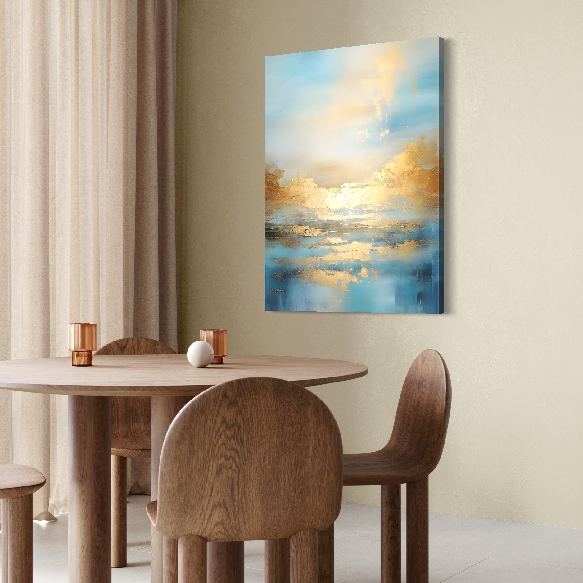 Tablou Canvas Premium LuxCanva® C1231, Rasarit Deasupra Marii , Relaxare, Living Room, Culori Vibrante