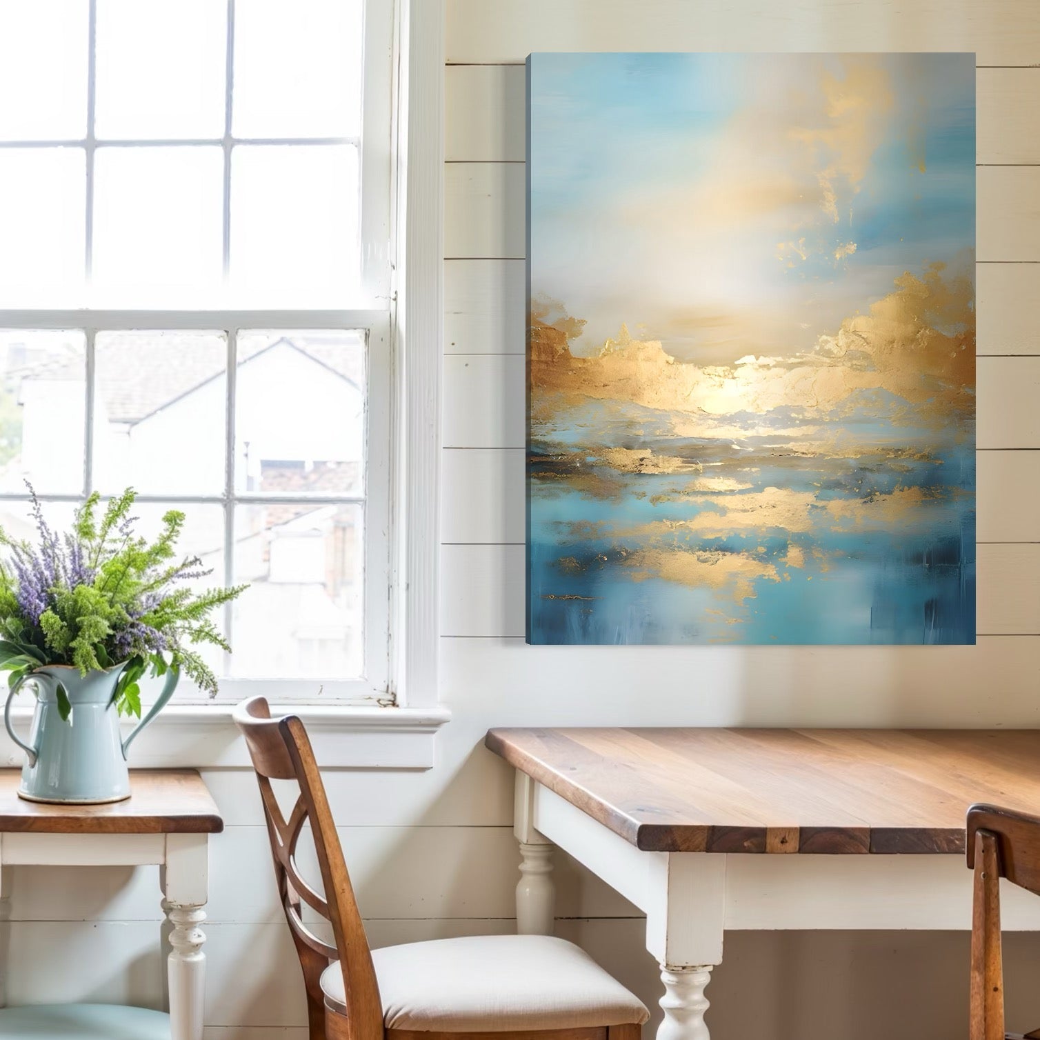 Tablou Canvas Premium LuxCanva® C1231, Rasarit Deasupra Marii , Relaxare, Living Room, Culori Vibrante