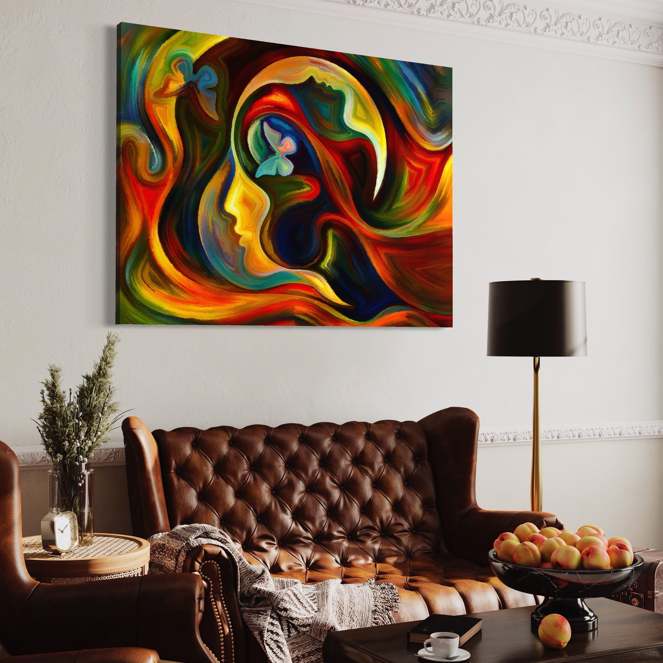 Tablou Canvas Premium LuxCanva® A1092, Butterfly Dream ,  Abstract, Fluturi, Vis Colorat, Culori Vibrante