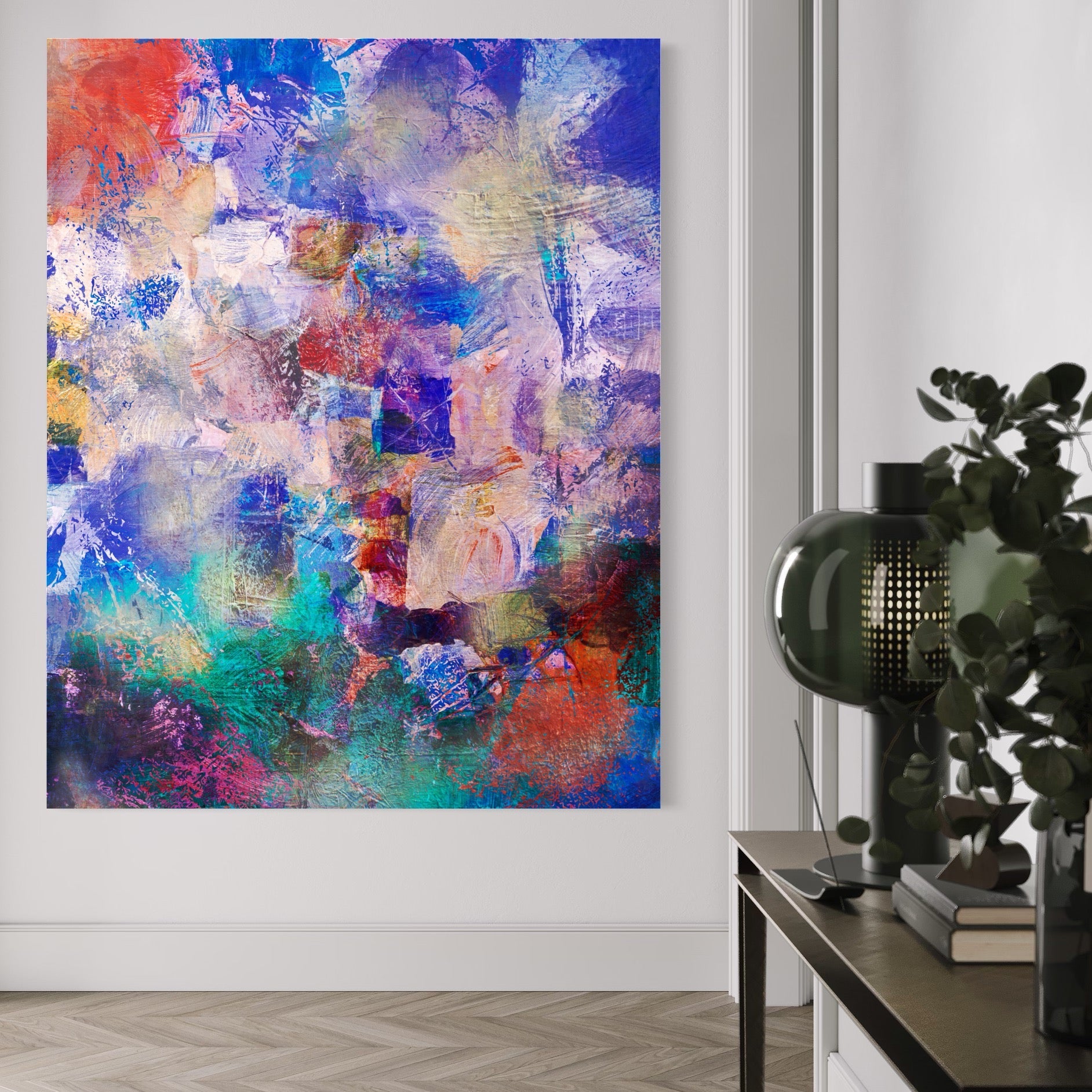 Tablou Canvas Premium LuxCanva® A1089, Multicolor , Abstract, Mixture Of Colors, Culori Vibrante