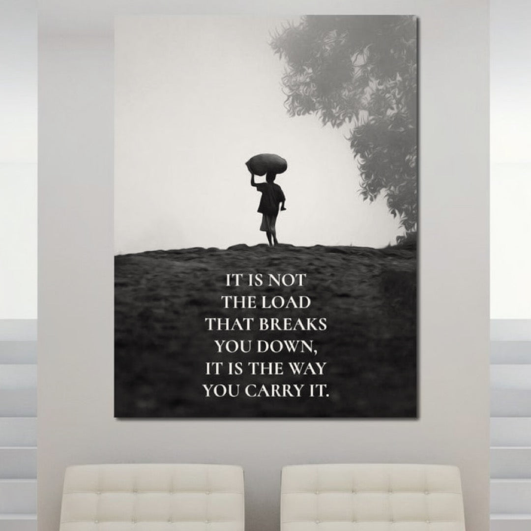 Tablou Canvas Premium LuxCanva® F1007, Puterea de a Merge Inainte , Povara, Demnitate, Echilibru, Forta, Intelepciune, Living, Birou, Culori vibrante