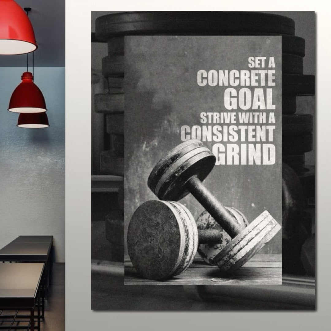 Tablou Canvas Premium  LuxCanva® F1020, Putere Si Perseverenta , Rezistenta, Sport, Disciplina, Determinare, Antrenament, Living, Birou, Sala Sport