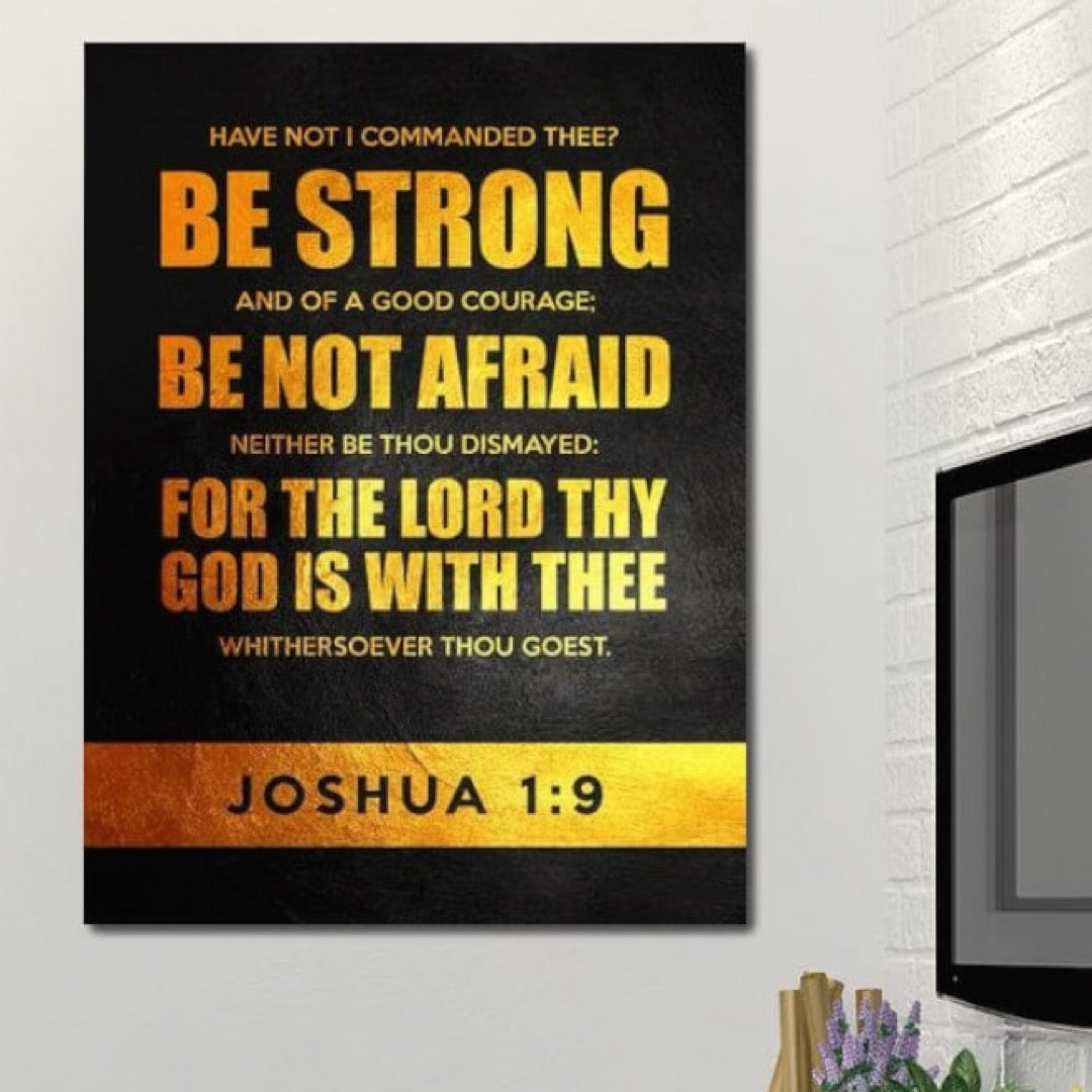 Tablou Canvas Premium LuxCanva® F1034, Incredere Si Protectie Divina , Puternic, Curajos, Victorie, Inspirational, Living Room, Birou, Culori vibrante