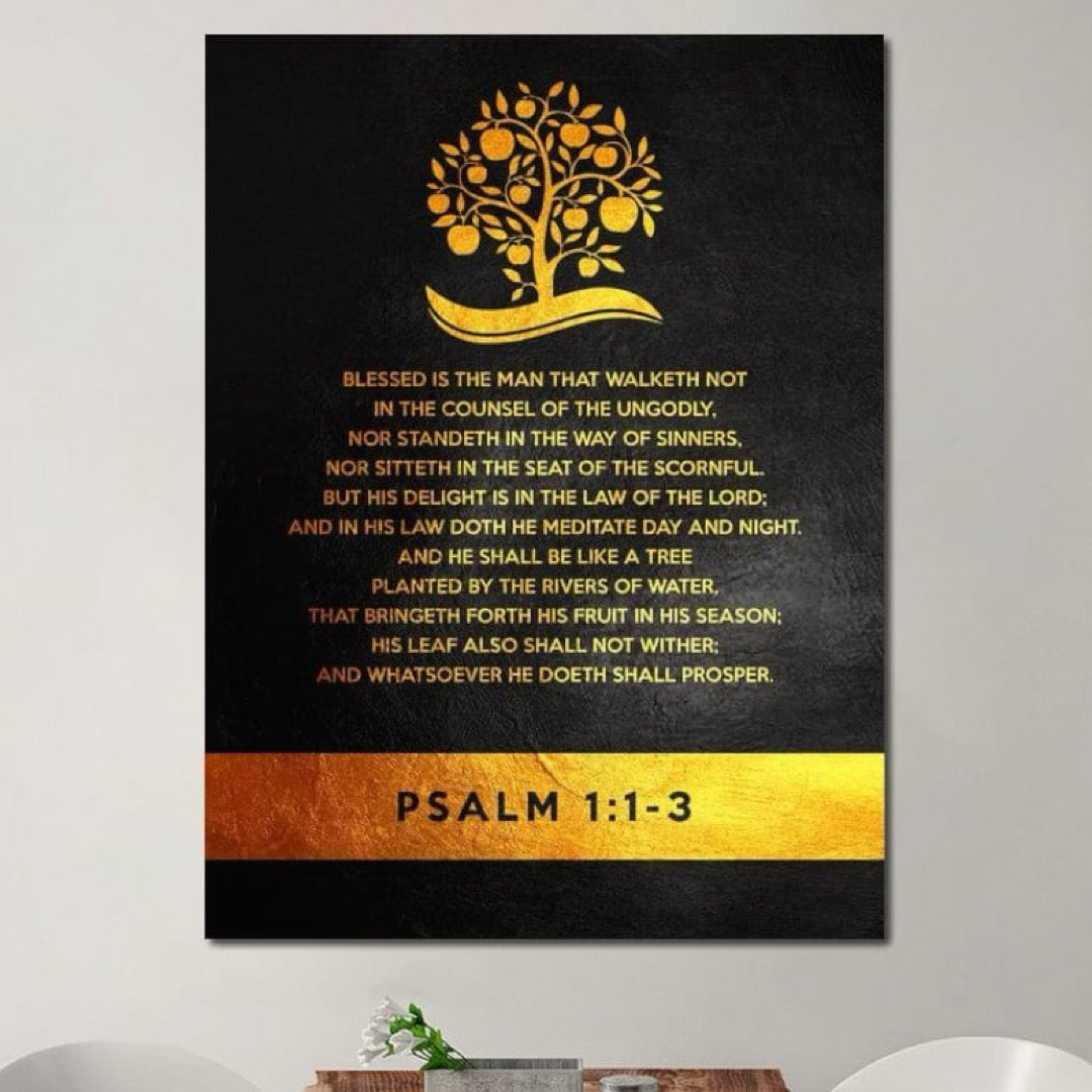 Tablou Canvas Premium LuxCanva® F1036, Dreptatea Aduce Roade , Prosperitate, Copac, Stabilitate, Statornic, Living Room, Birou, Culori vibrante