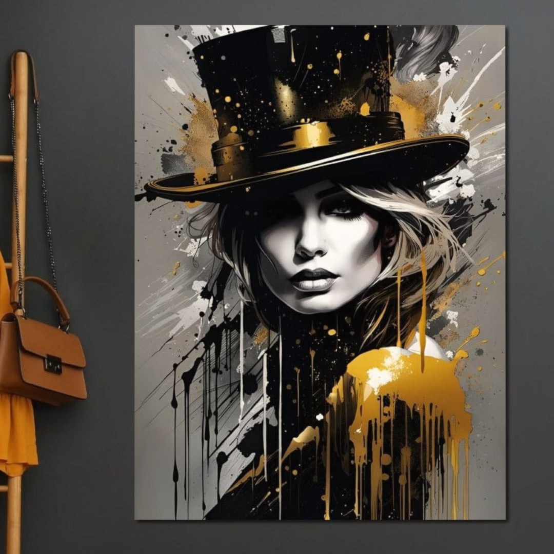 Tablou Canvas Premium LuxCanva® G1021, Palaria Destinului , Alchimie, Joben, Hipnotizare, Noapte, Destin, Arta, Cabaret, Living, Dormitor, Culori vibrante