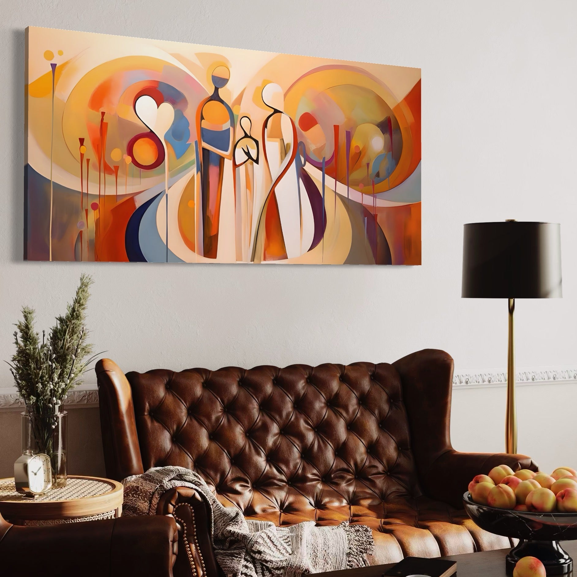 Tablou Canvas Premium LuxCanva® A1379, Family ,Dormitor, Cuplu, Iubire, Abstract, Living, Culori Vibrante