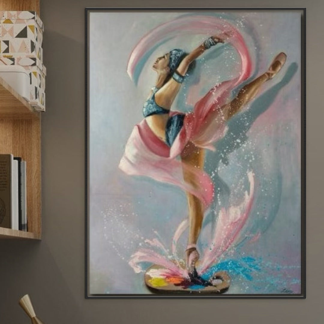 Tablou Canvas Premium, LuxCanva® G1078, Arta Baletului, Gratie, Dans, Scena, Spectacol, Dinamism, Vis, Balerina, Sport, Miscare, Living, Dormitor