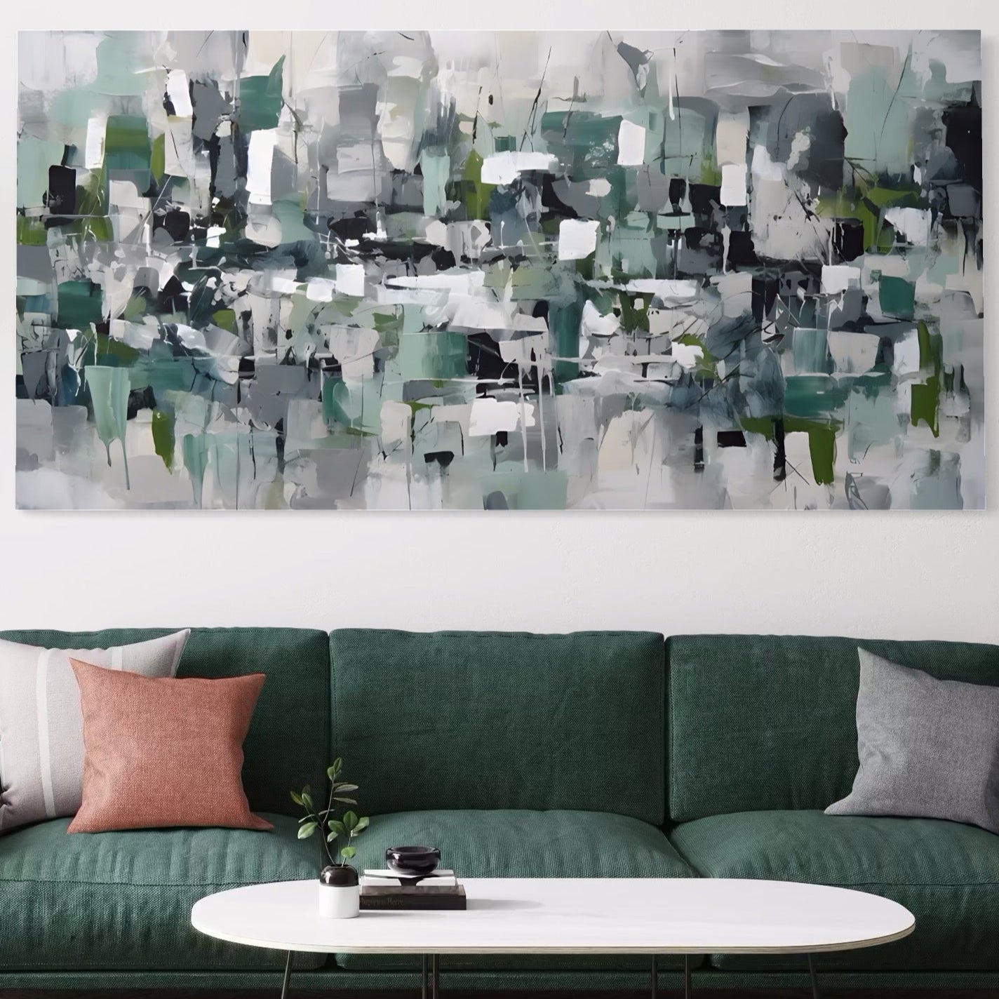 Tablou Canvas Premium LuxCanva® A1396, Colored Squares , Dormitor, Abstract, Patrate, Arta, Living, Room, Culori Vibrante