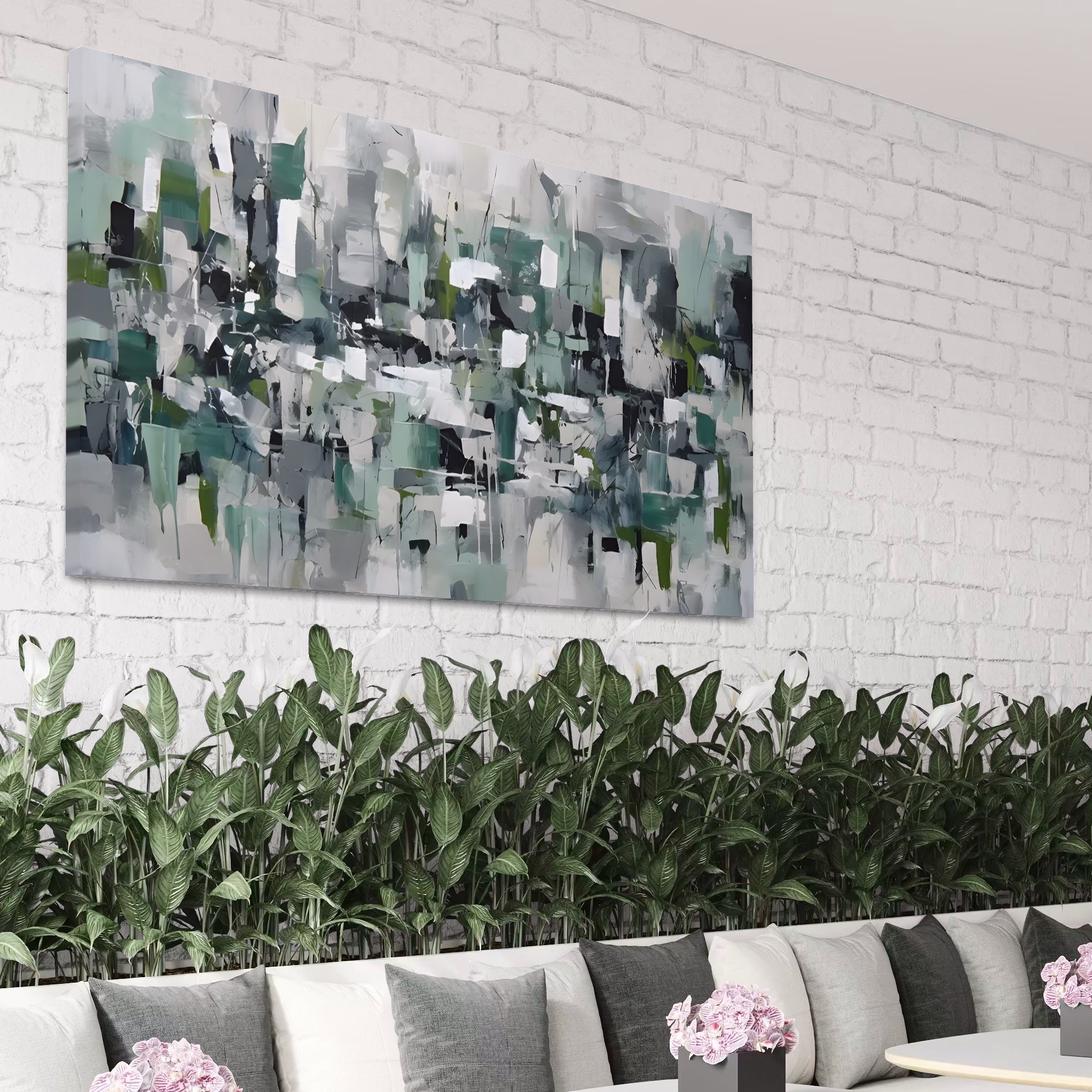 Tablou Canvas Premium LuxCanva® A1396, Colored Squares , Dormitor, Abstract, Patrate, Arta, Living, Room, Culori Vibrante