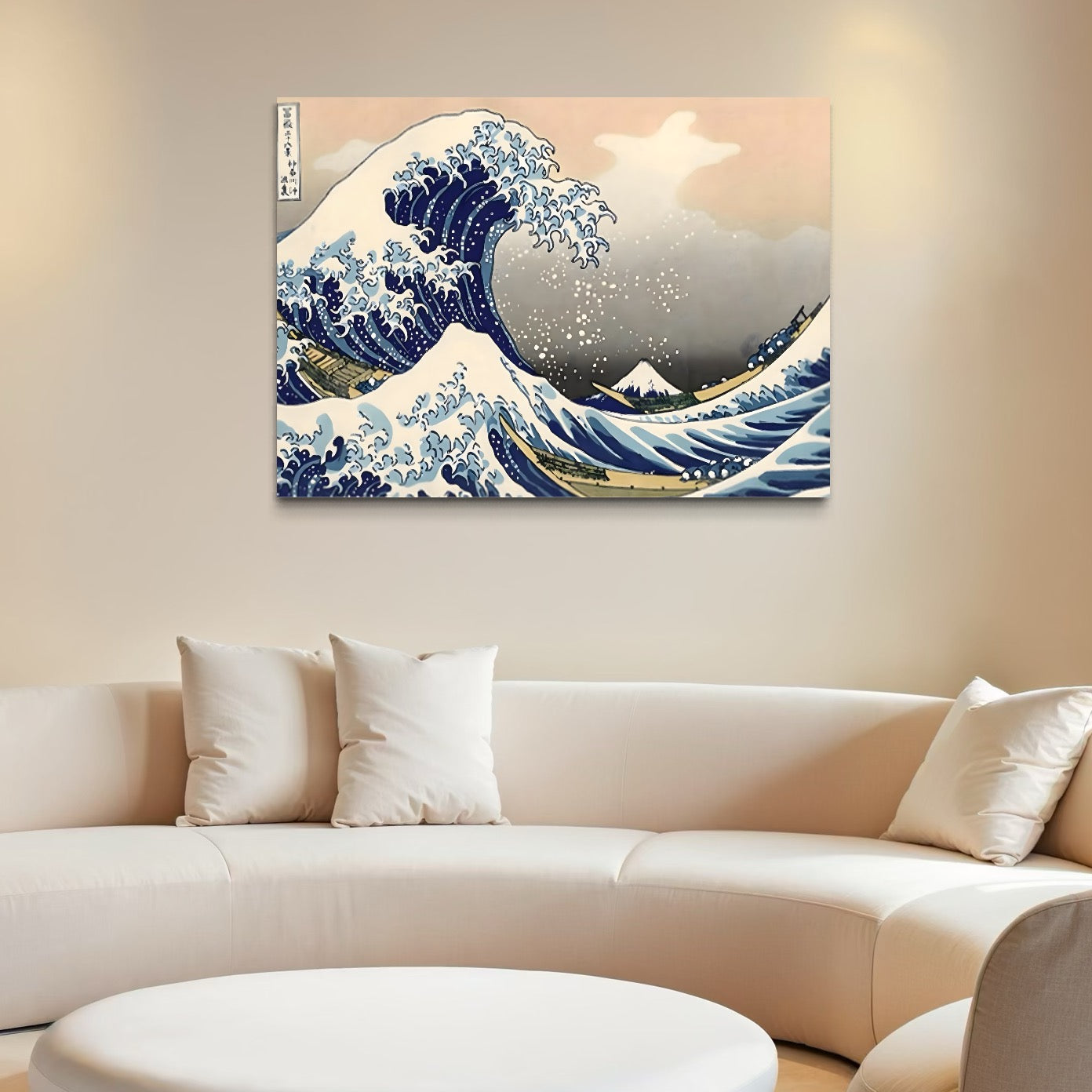 Tablou Canvas Premium, LuxCanva® C1252, Surfing Waves, Relaxare, Living Room, Kids Room Culori Vibrante