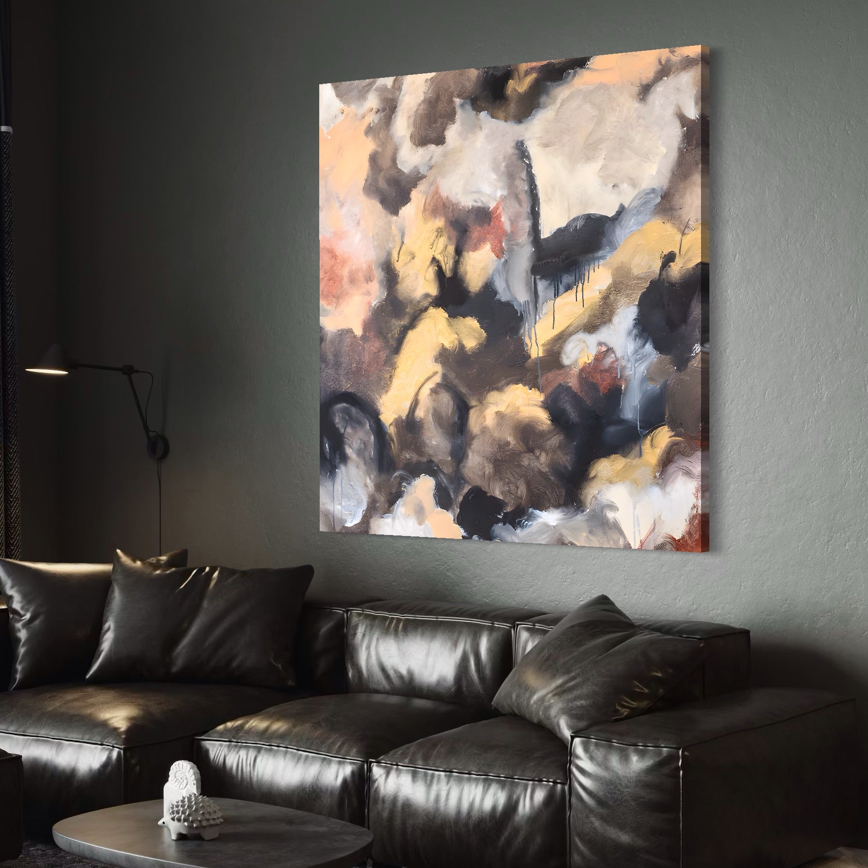 Tablou Canvas Premium LuxCanva® A1422, Amestec De Culori , Living, Expresionism, Artist, Abstract, Pictura, Dormitor, Decorativ, Culori Vibrante