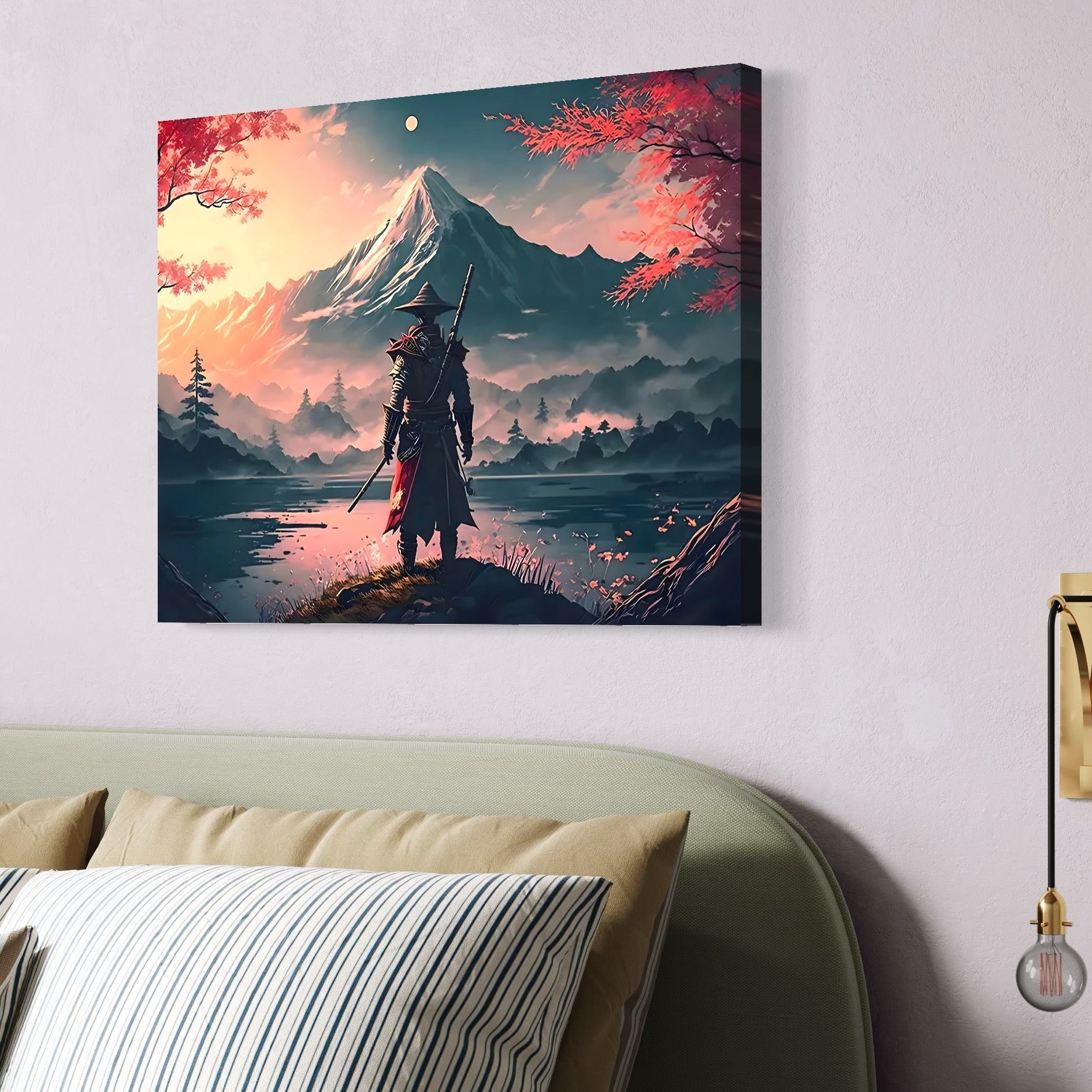 Tablou Canvas Premium, LuxCanva® C1261, The Way Of The Samurai, Relaxare, Living Room, Japonia, Culori Vibrante