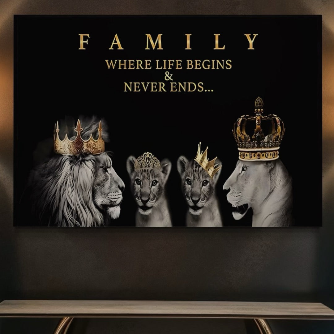 Tablou Canvas Premium, LuxCanva® C1264, The Family Portrait, Relaxare, Unity, Portrait, Living Room, Culori Vibrante