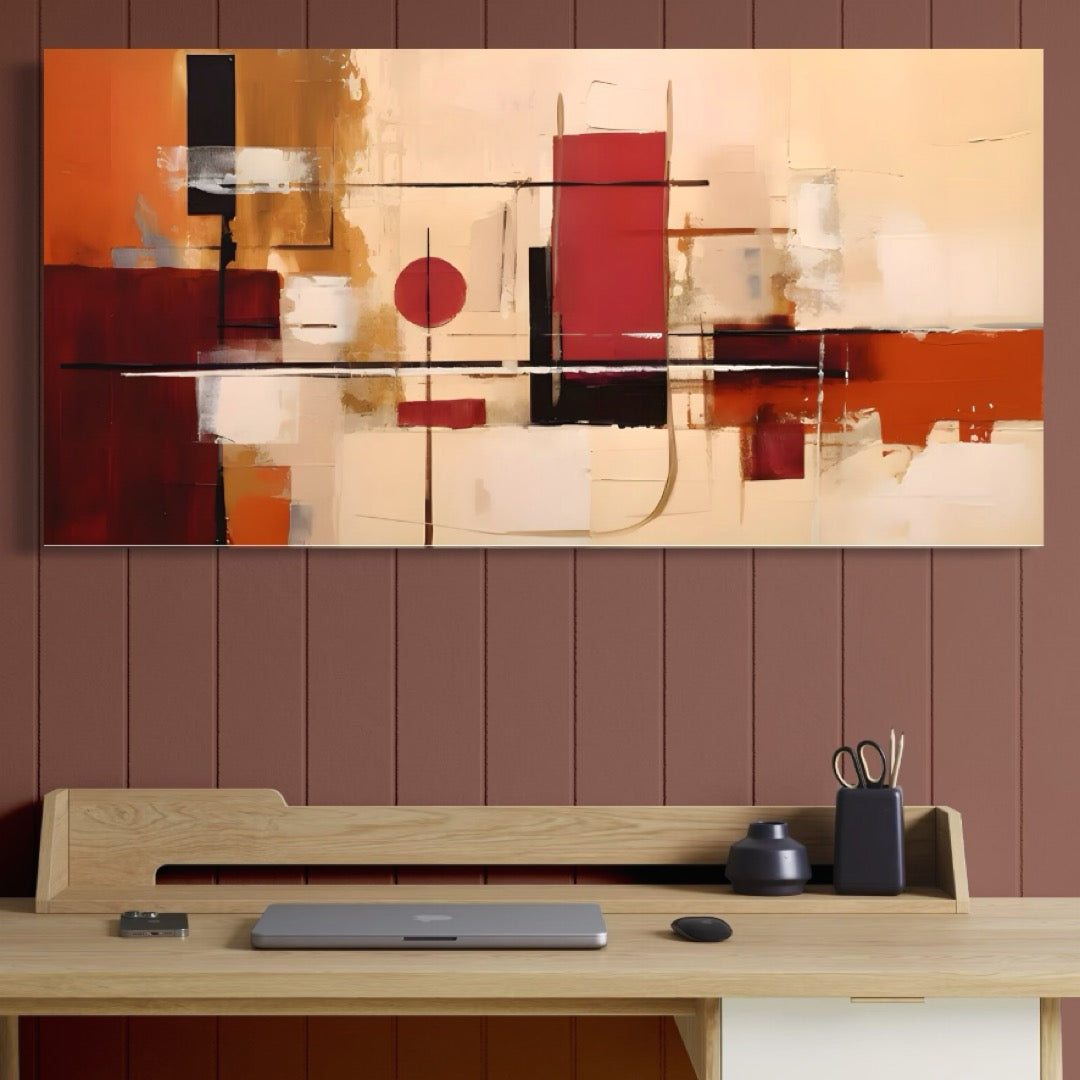 Tablou Canvas Premium LuxCanva® C1247 Pictura Iluzie Abstracta , Relaxare, Living Room, Culori Vibrante