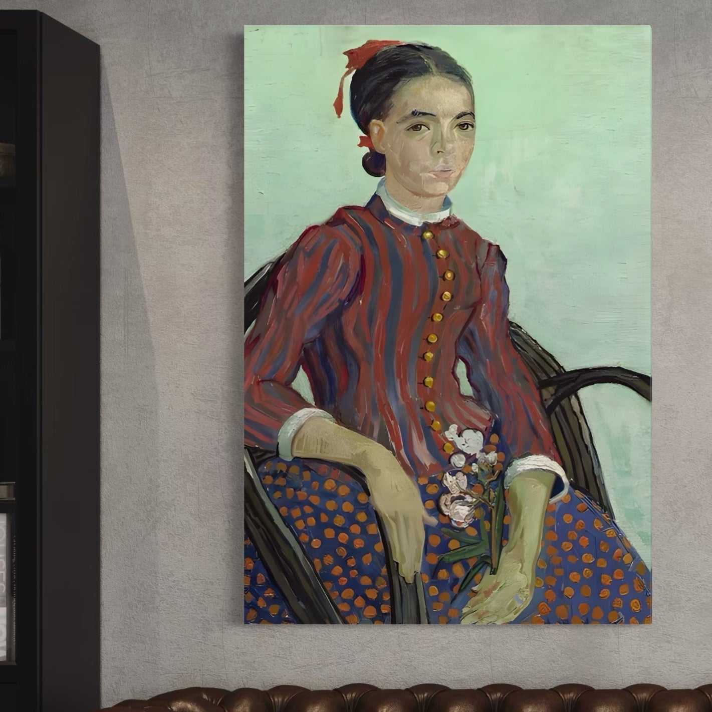 Tablou Canvas Premium LuxCanva® A1462, La Mousme , Galerie De Arta, Van Gogh, Artist, Celebritate, Opera, Room, Culori Vibrante