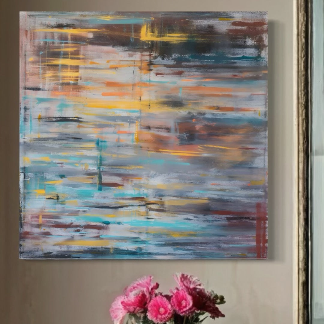 Tablou Canvas Premium LuxCanva® C1239, Luciul Apei , Relaxare, Living Room, Culori Vibrante