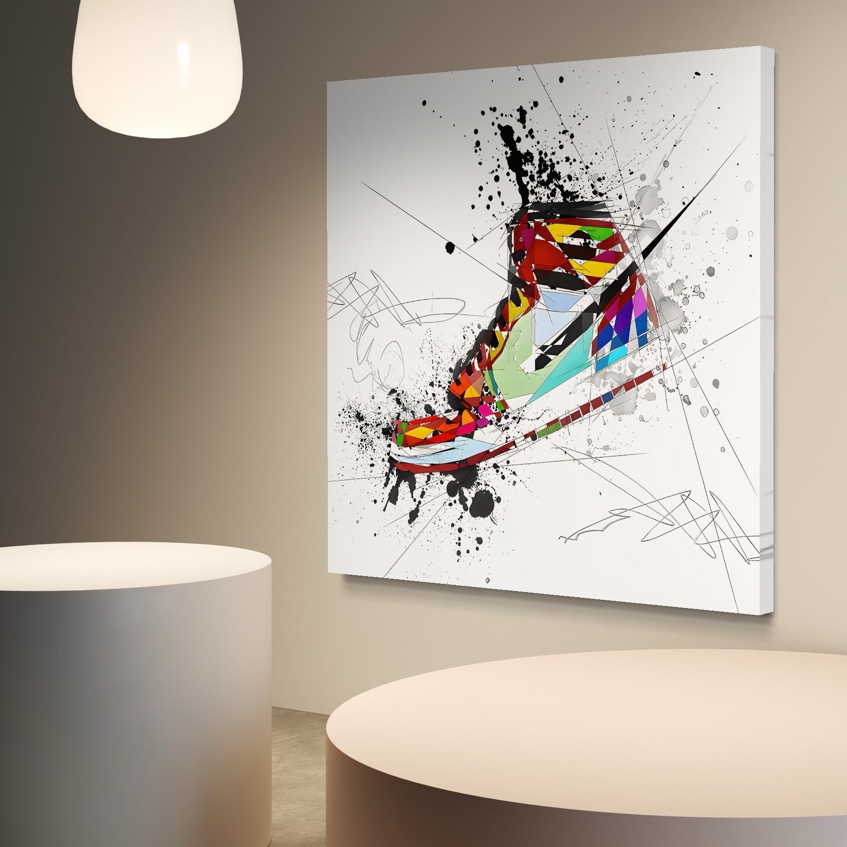 Tablou Canvas Premium, LuxCanva® B1050, Air Jordan, Camera copii, Baschet, Sport, Nike, Dormitor, Culori Vibrante