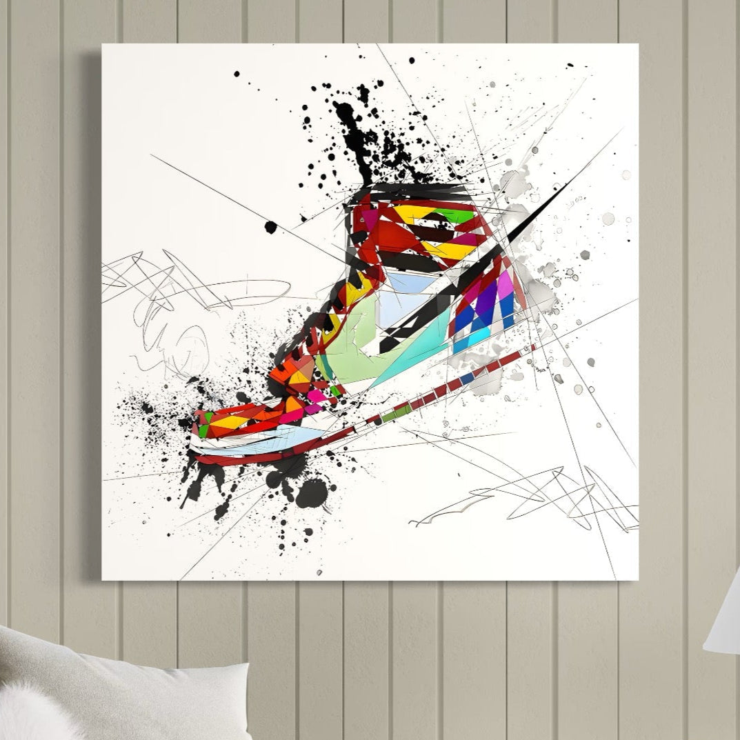 Tablou Canvas Premium, LuxCanva® B1050, Air Jordan, Camera copii, Baschet, Sport, Nike, Dormitor, Culori Vibrante