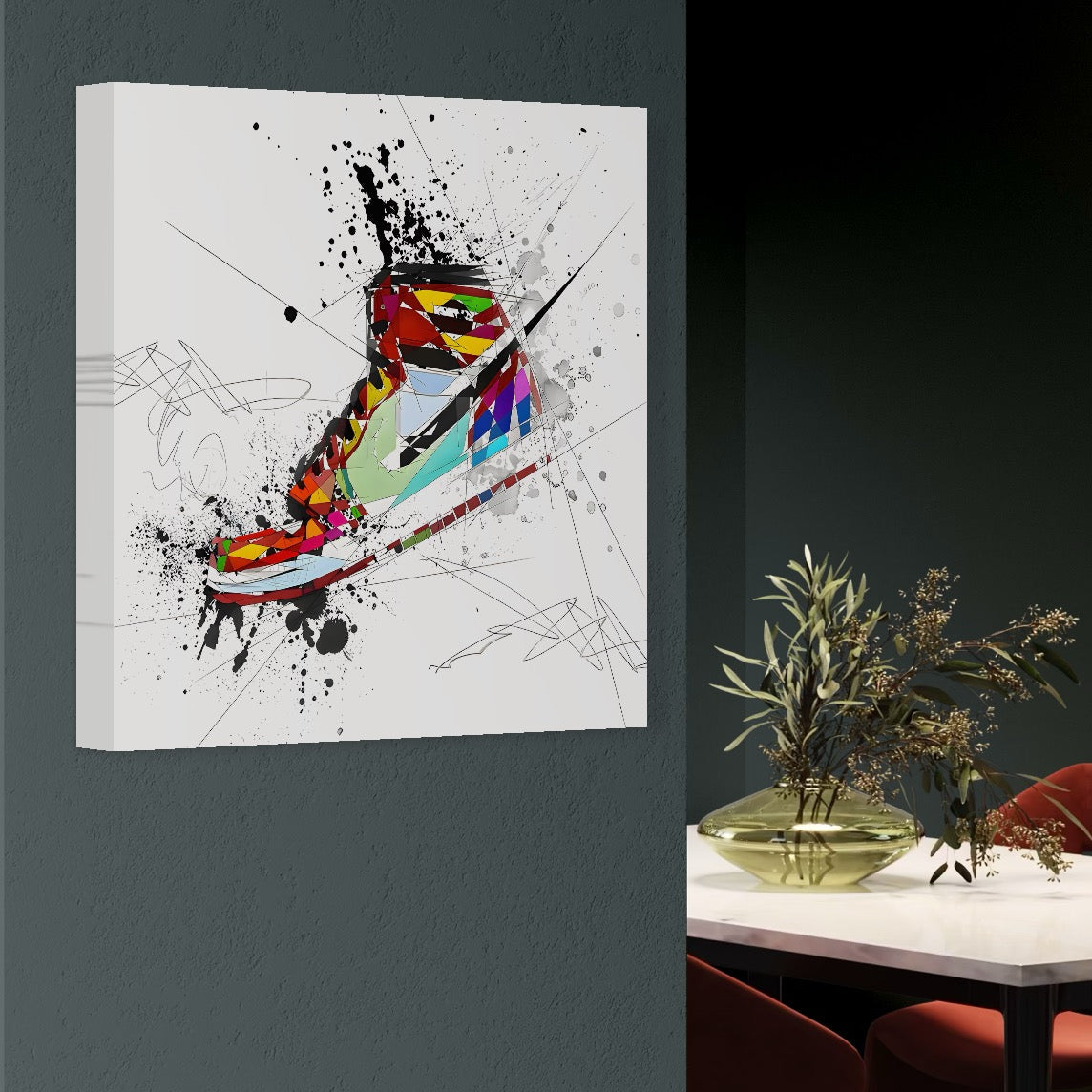 Tablou Canvas Premium, LuxCanva® B1050, Air Jordan, Camera copii, Baschet, Sport, Nike, Dormitor, Culori Vibrante