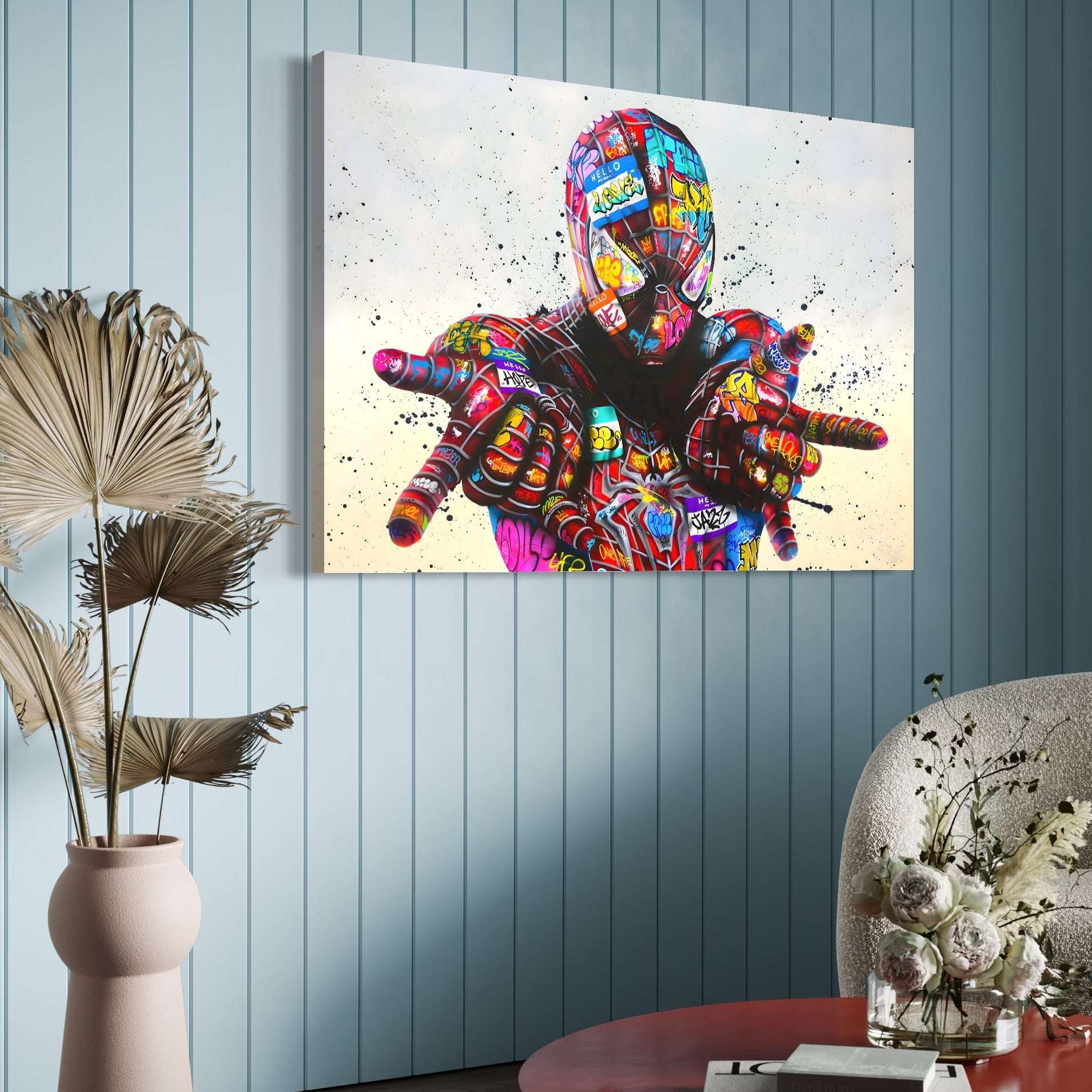 Tablou Canvas Premium, LuxCanva® B1074, The Amazing Spider-Man, Decorativ, Camera Copil, Personaj, Supererou, Marvel, Culori Vibrante