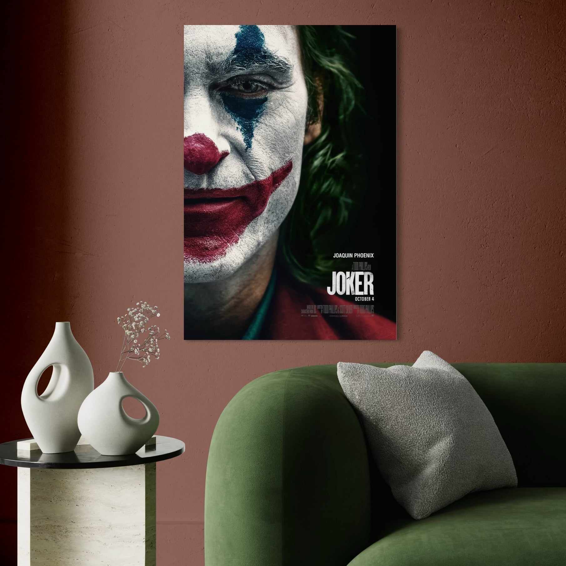 Tablou Canvas Premium, LuxCanva® A1326, Joker Movies, Living, Film, Thriller Psihologic, Personaj, Studio, Culori Vibrante