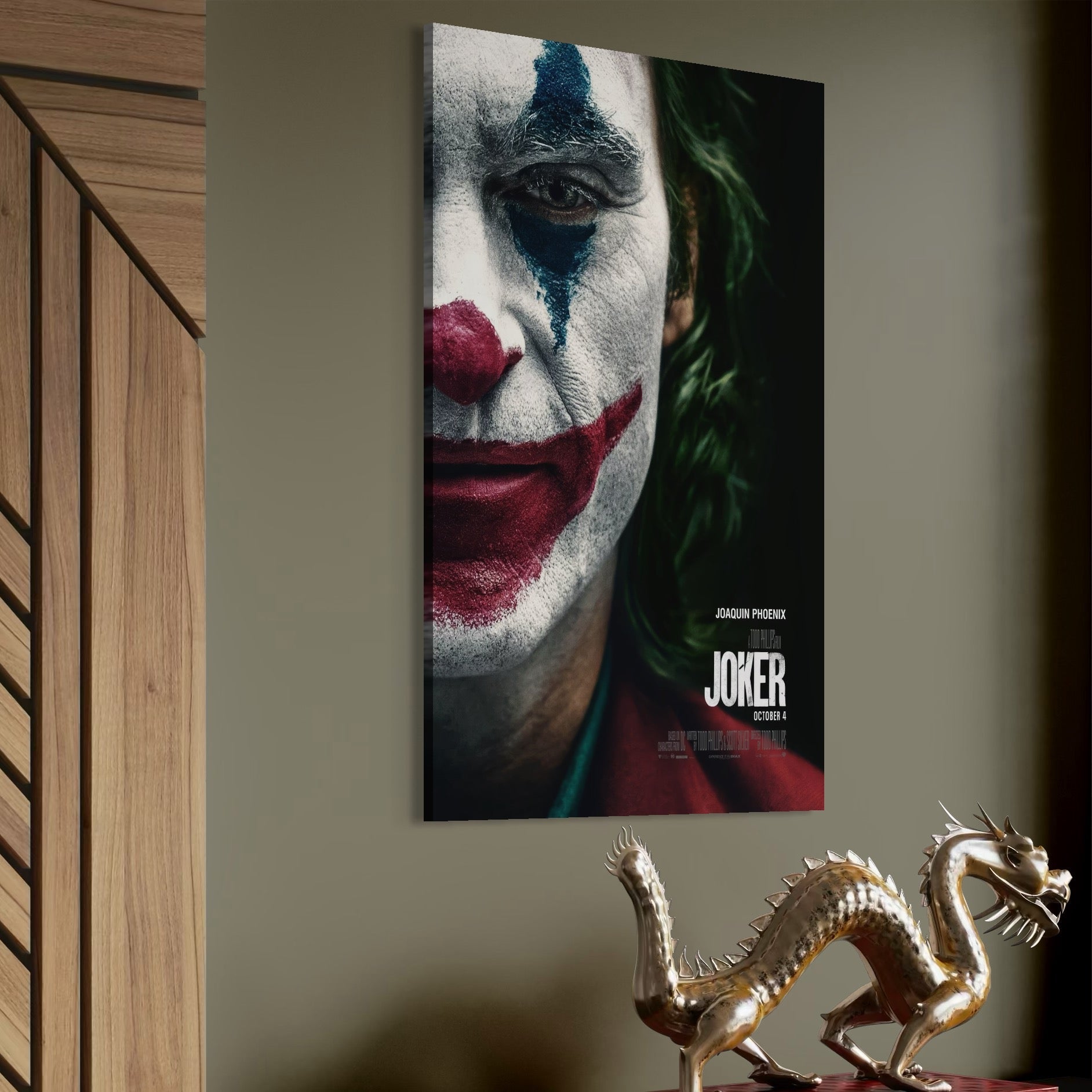 Tablou Canvas Premium, LuxCanva® A1326, Joker Movies, Living, Film, Thriller Psihologic, Personaj, Studio, Culori Vibrante