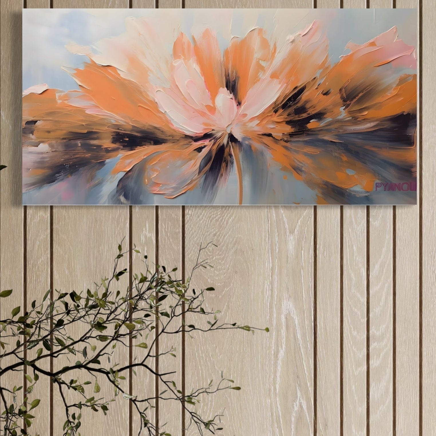 Tablou Canvas Premium, LuxCanva® A1395, Petale Cu Parfum, Dormitor, Floare, Pastel, Decorativ, Culori Vibrante