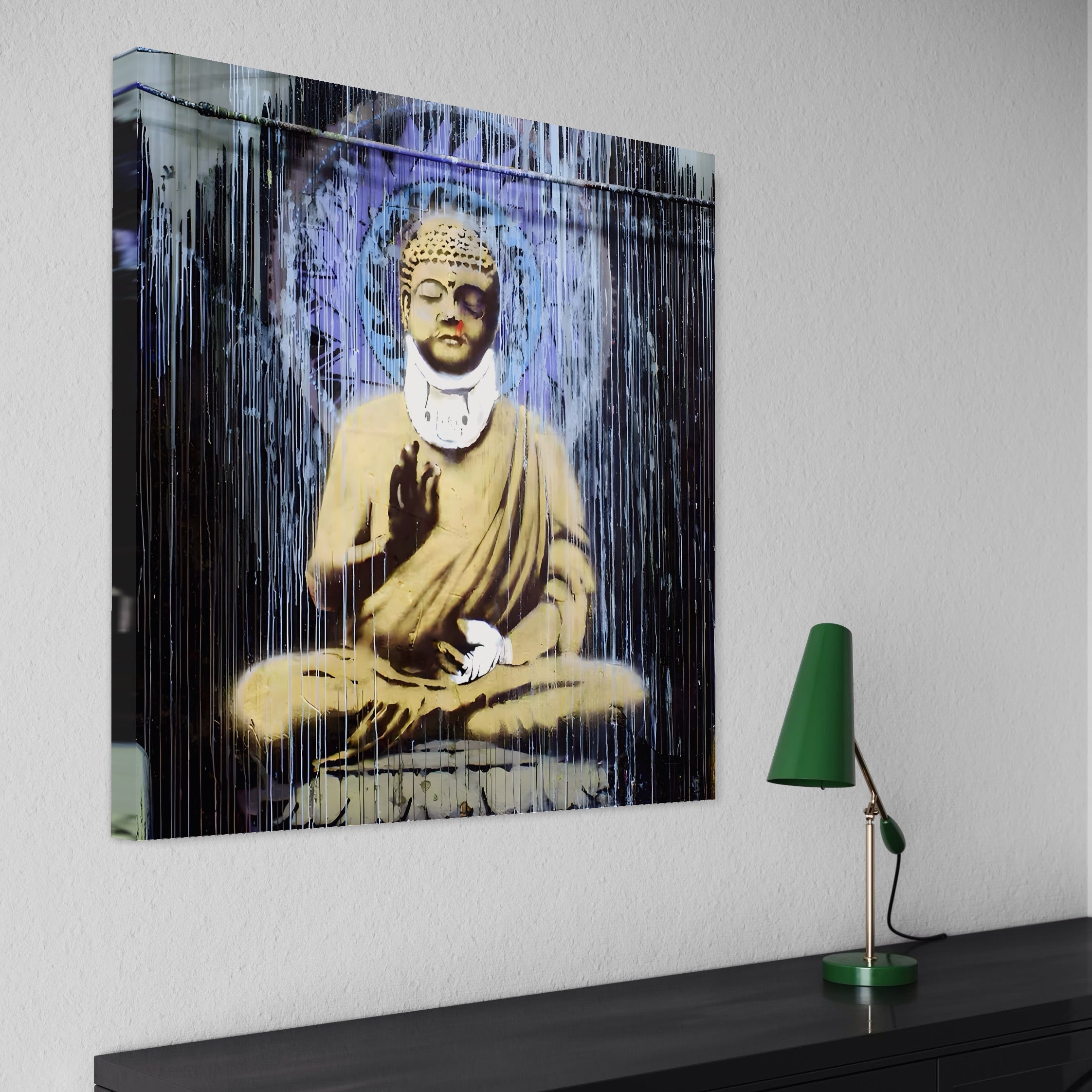 Tablou Canvas Premium LuxCanva® A1519, Zen ,  Room, Statuie, Amuleta, Zeu, Decorativ, Living, Culori Vibrante