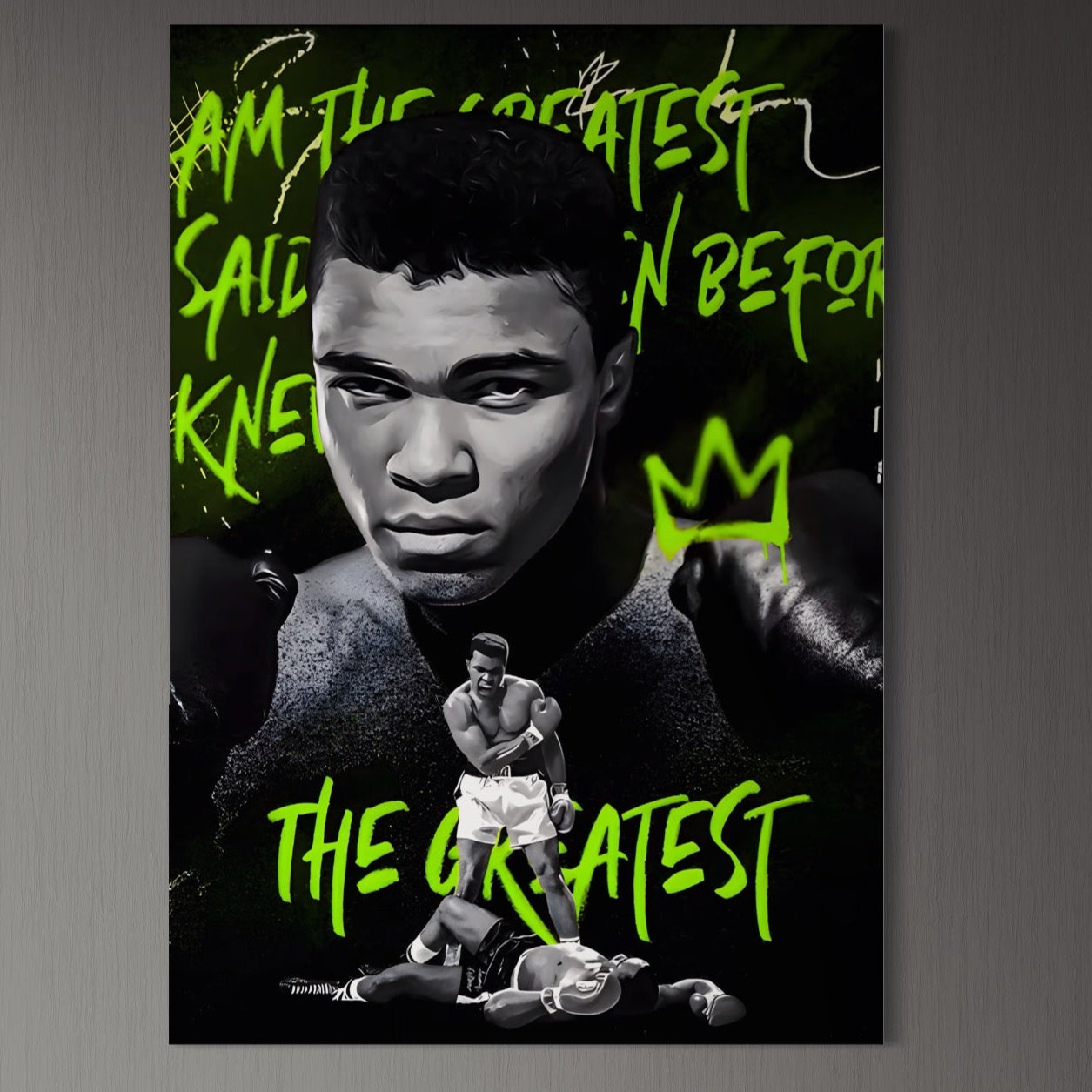 Tablou Canvas Premium LuxCanva® A1545, Mr. Muhammad Ali , Boxer, Sportiv, Campion, Living, Culori Vibrante