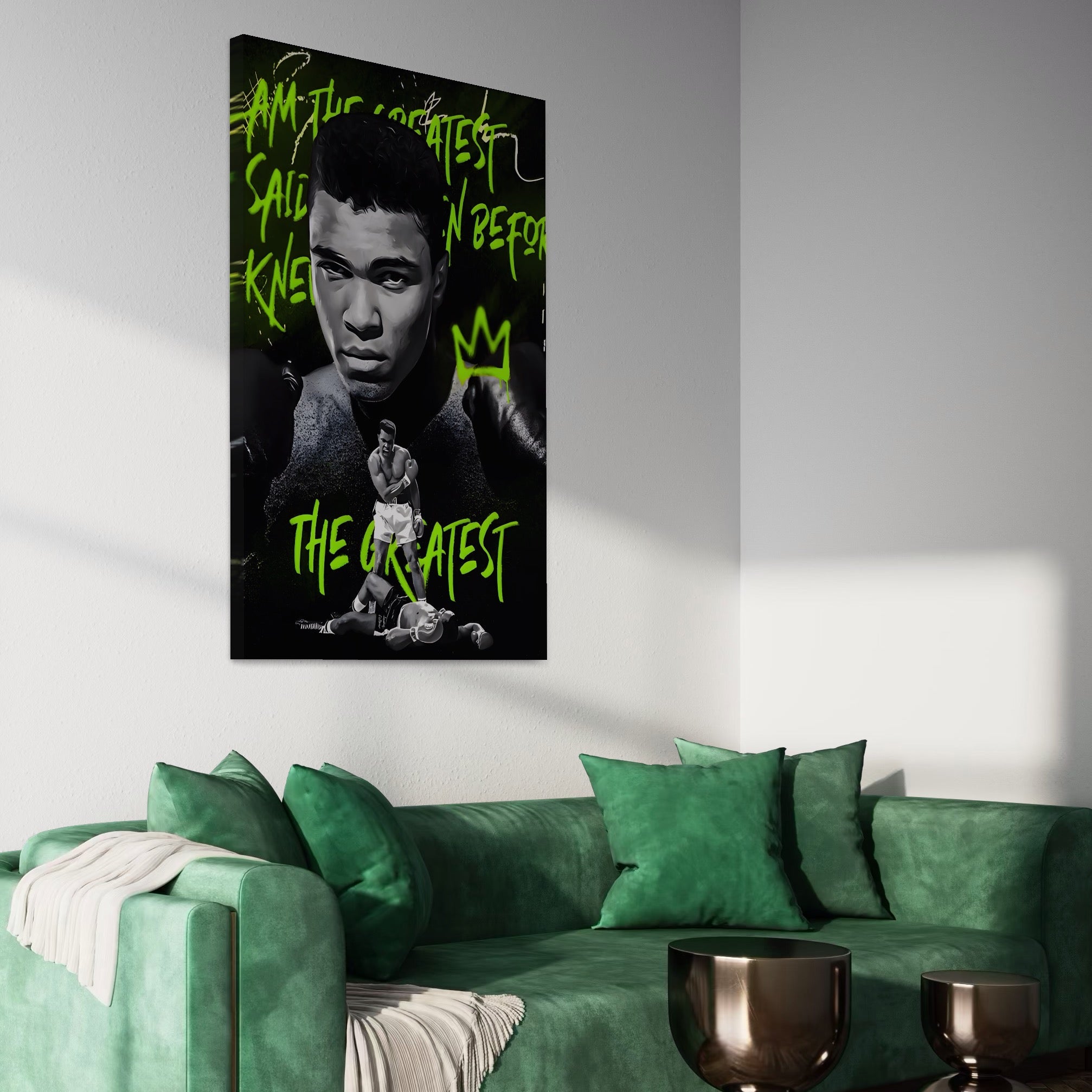 Tablou Canvas Premium LuxCanva® A1545, Mr. Muhammad Ali , Boxer, Sportiv, Campion, Living, Culori Vibrante