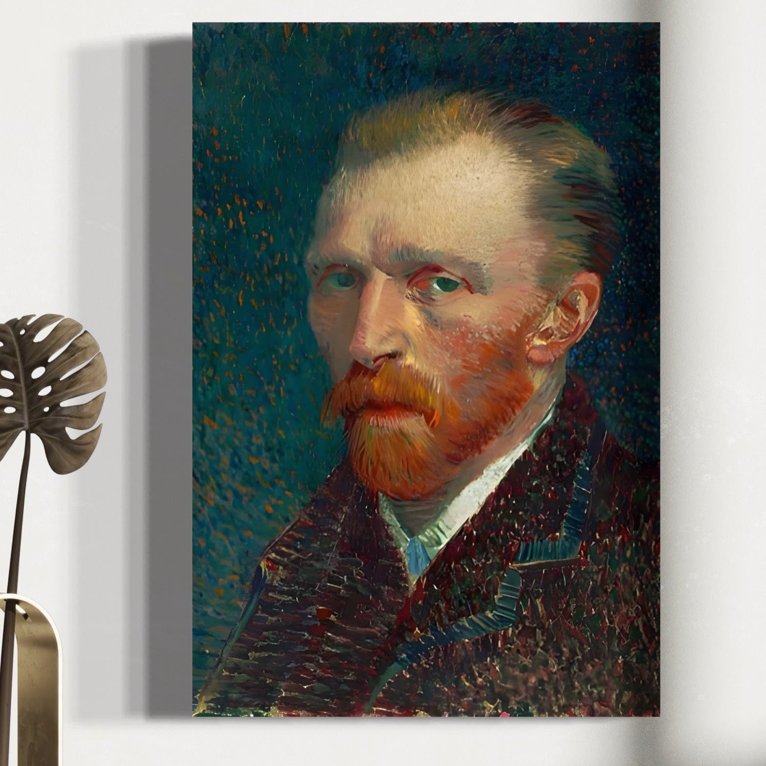 Tablou Canvas Premium LuxCanva® A1557, Autoportret , Galerie De Arta, Vincent Van Gogh, Pictor, Living, Culori Vibrante