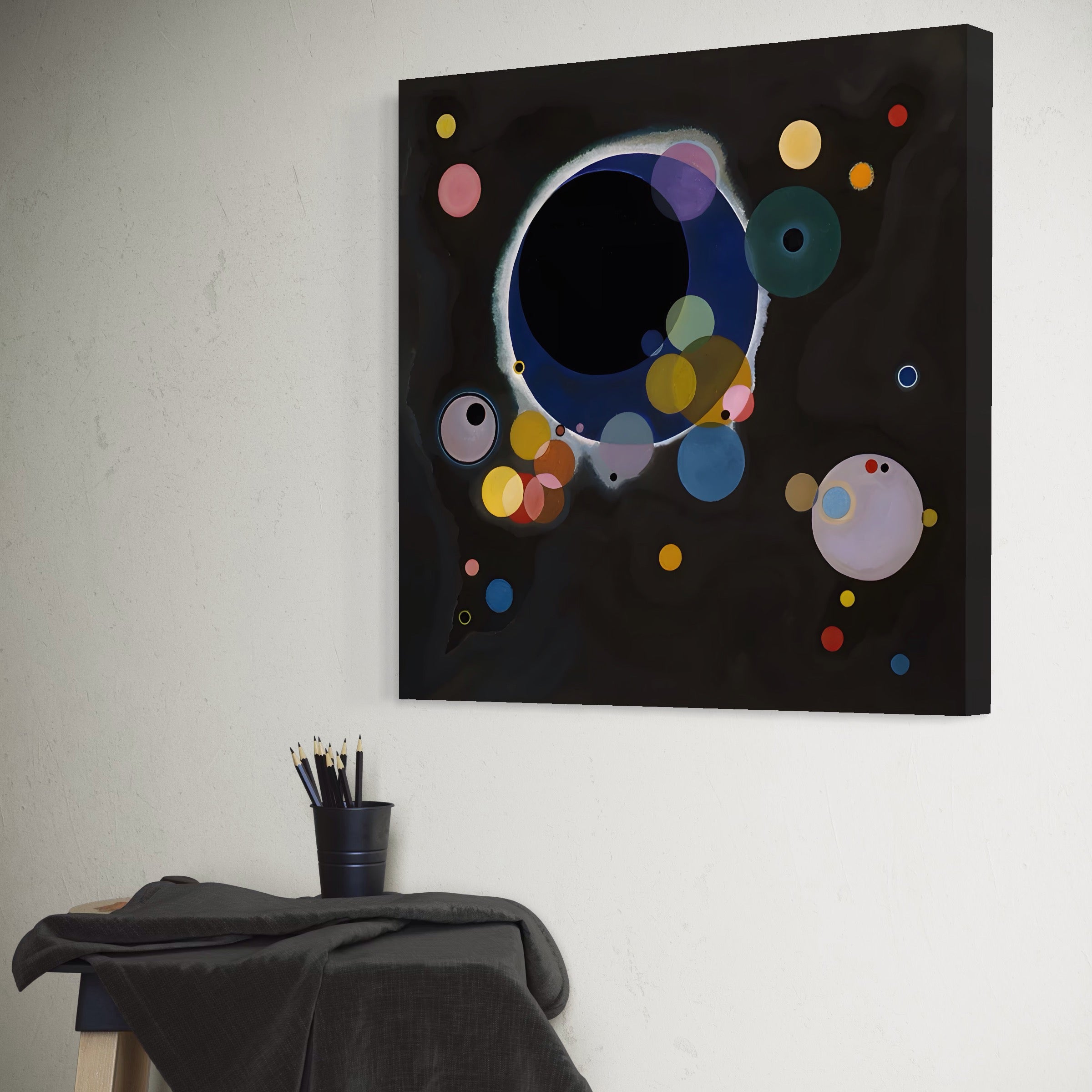 Tablou Canvas Premium LuxCanva® A1591, Inima Cosmosului , Camera Copil, Univers, Abstract, Decorativ, Living, Culori Vibrante