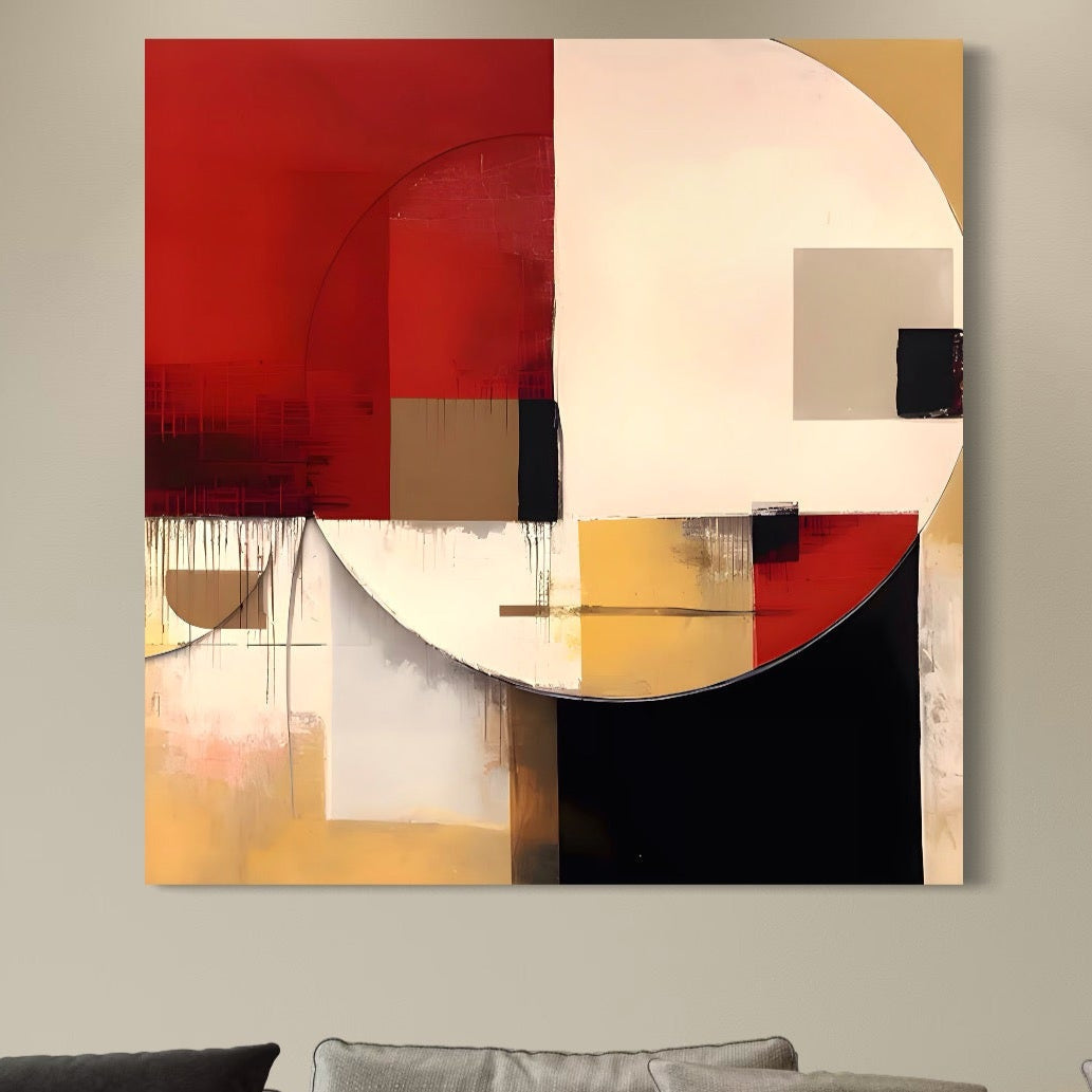 Tablou Canvas Premium LuxCanva® A1601, Stare Abstracta , Room, Decorativ, Sentimente, Interpretare, Contraste, Living, Culori Vibrante