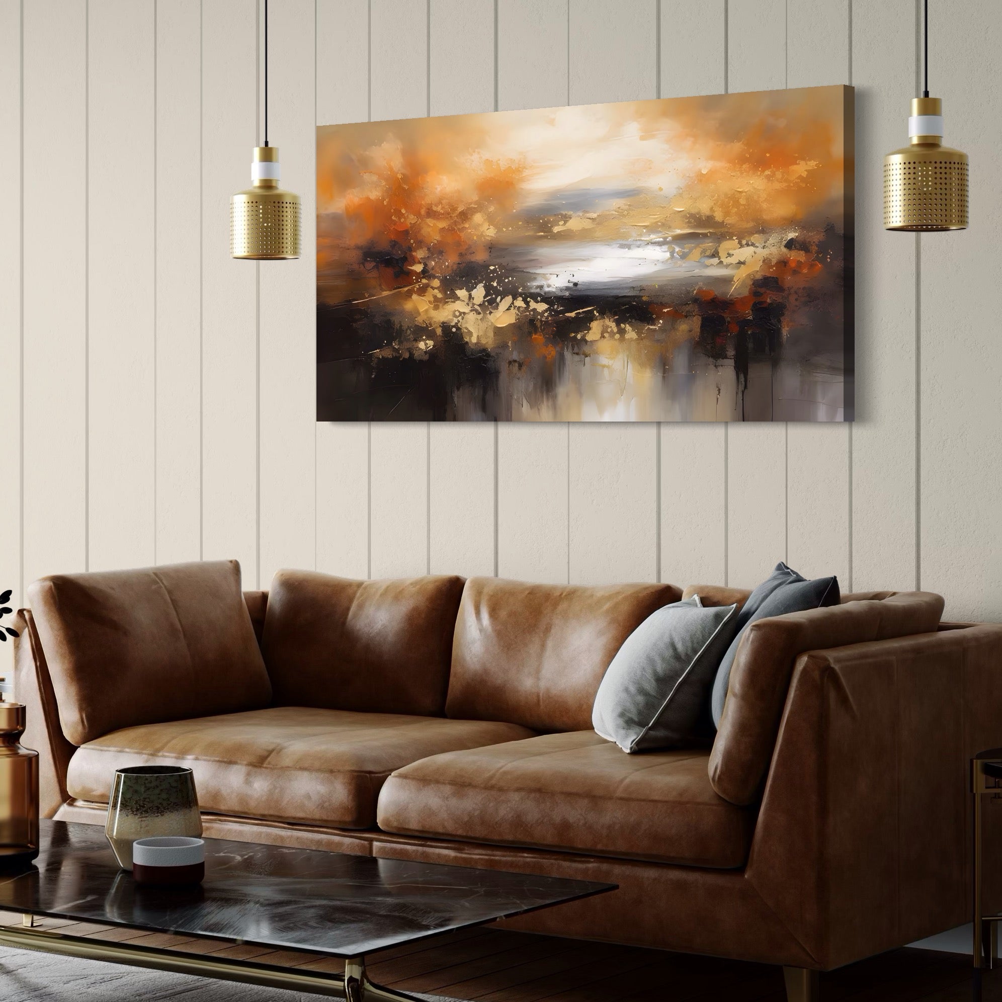 Tablou Canvas Premium LuxCanva® A1607, Infinit ,  Peisaj Abstract, Decorativ, Cosmos, Dormitor, Culori Vibrante