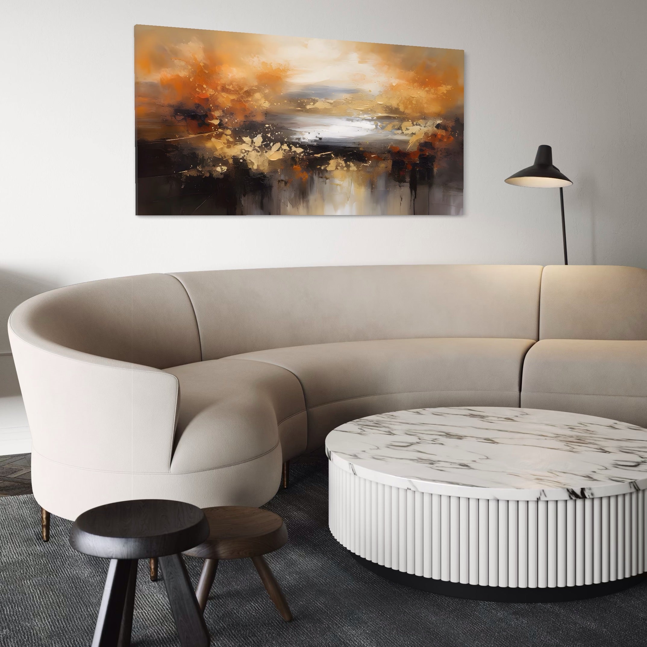 Tablou Canvas Premium LuxCanva® A1607, Infinit ,  Peisaj Abstract, Decorativ, Cosmos, Dormitor, Culori Vibrante