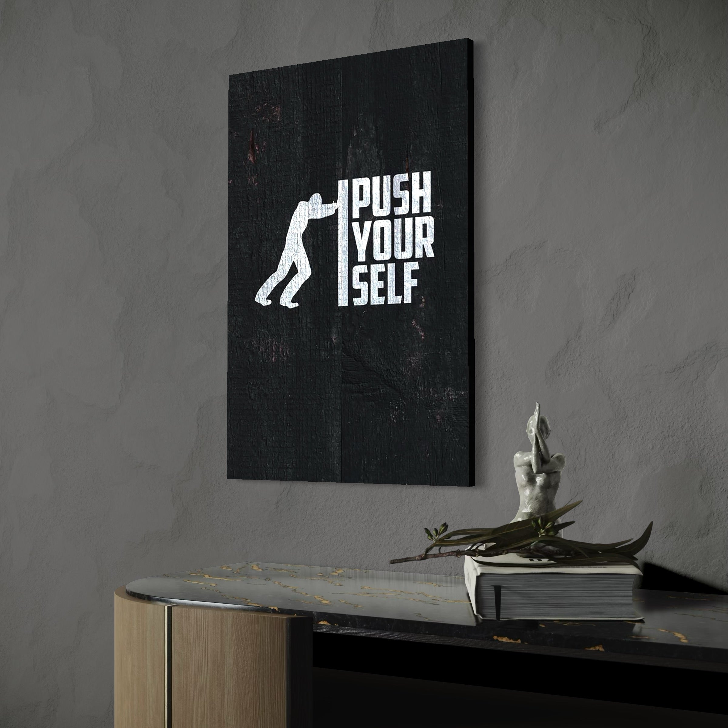 Tablou Canvas Premium, LuxCanva® Q1015, Dincolo de Limite, Motivatie, Ambitie, Mesaj, Curaj, Determinare, Efort, Succes, Energie, Birou, Dormitor