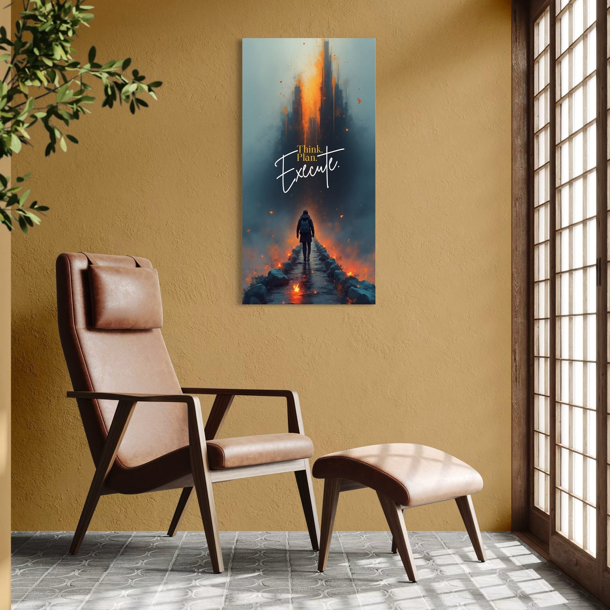 Tablou Canvas Premium, LuxCanva® Q1021, Pe Drumul Succesului, Pod, Motivational, Disciplina, Determinare, Directie, Progres, Strategie, Birou, Dormitor