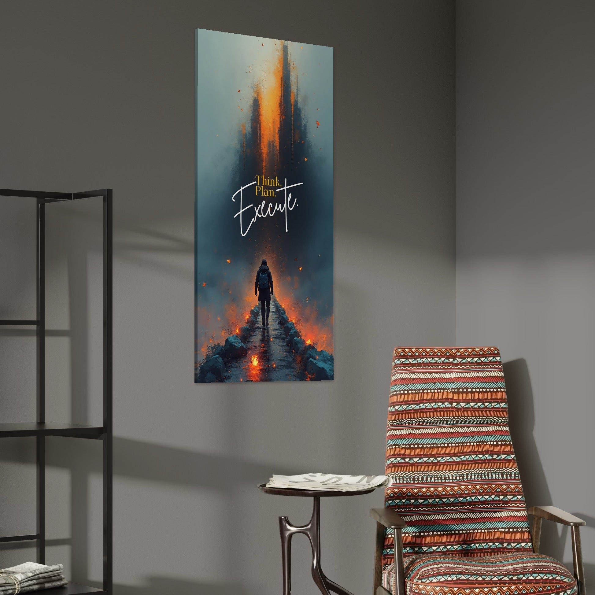 Tablou Canvas Premium, LuxCanva® Q1021, Pe Drumul Succesului, Pod, Motivational, Disciplina, Determinare, Directie, Progres, Strategie, Birou, Dormitor