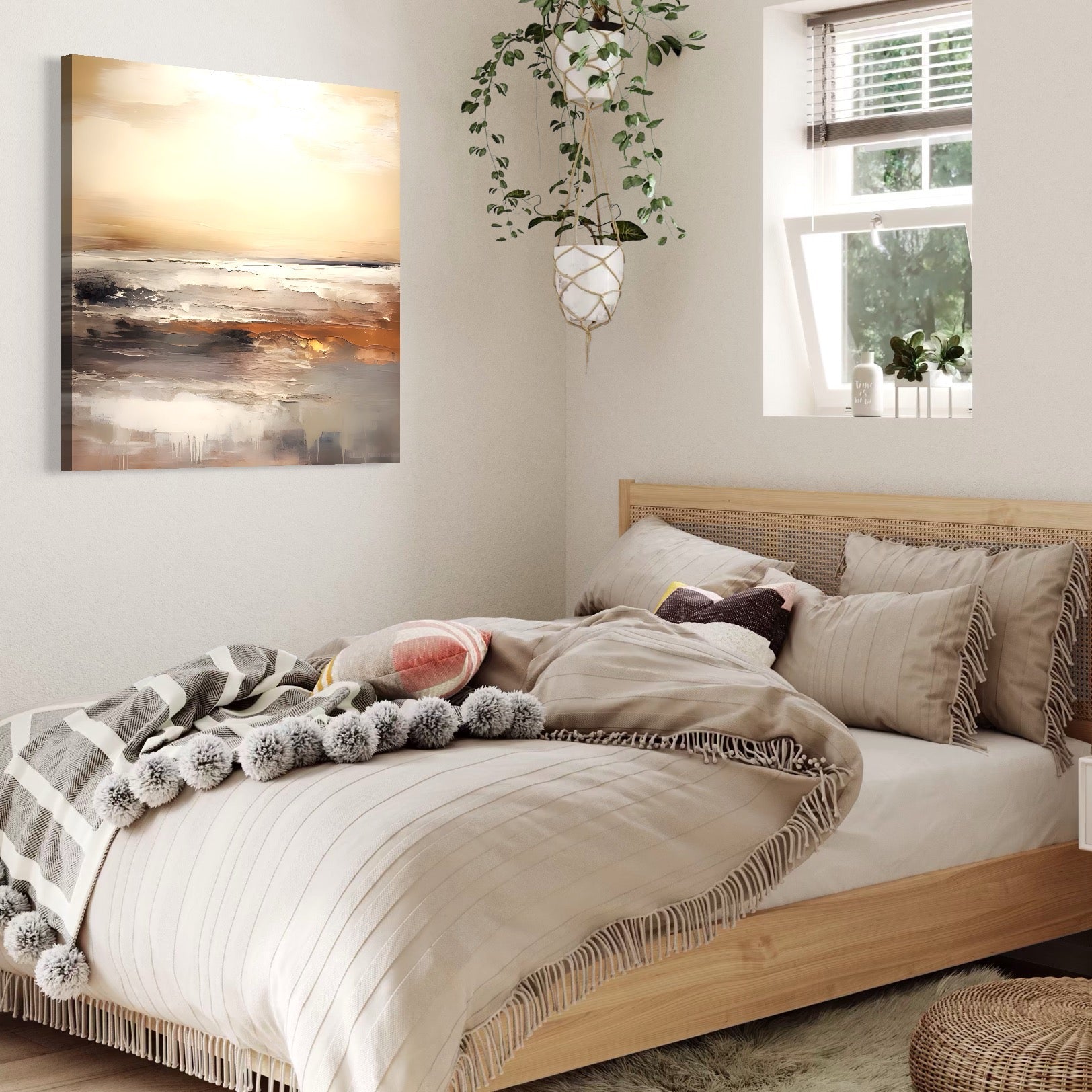 Tablou Canvas Premium LuxCanva® C1183, Valurile Marii , Natura, Primavara, Decorativ, Living Room, Culori Vibrante