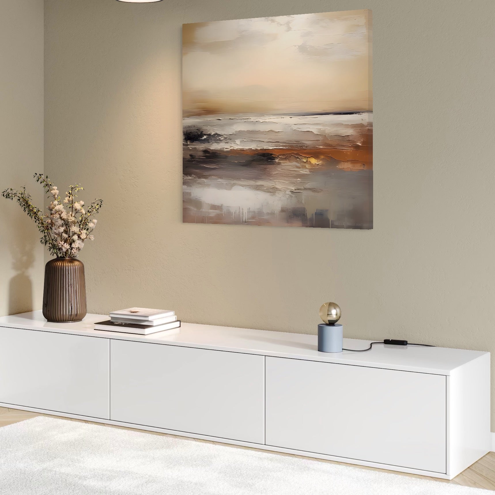 Tablou Canvas Premium LuxCanva® C1183, Valurile Marii , Natura, Primavara, Decorativ, Living Room, Culori Vibrante