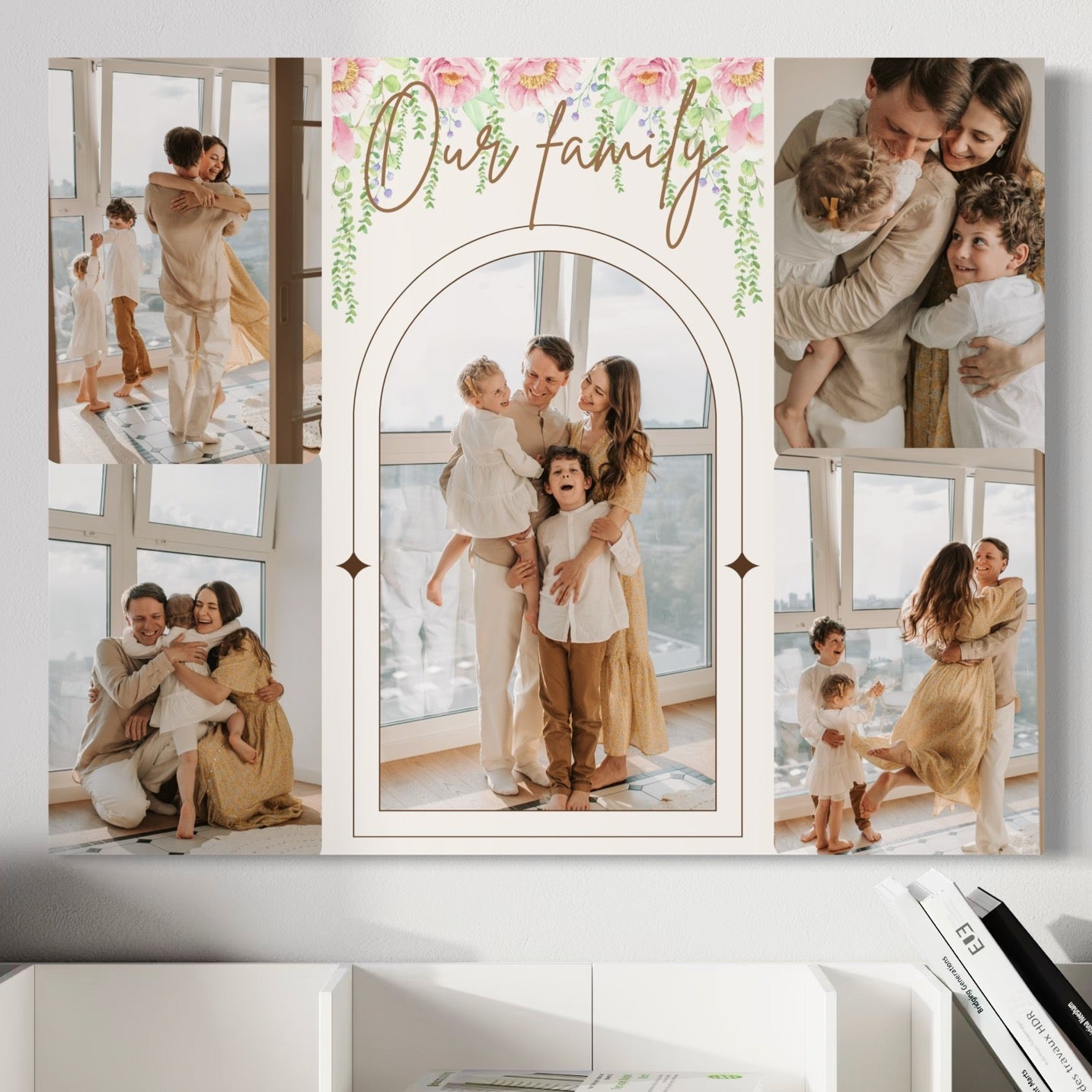 Tablou canvas cu tablou canvas cu colaj foto familie