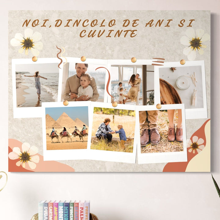 Tablou canvas cu tablou canvas personalizat cu fotografii de familie