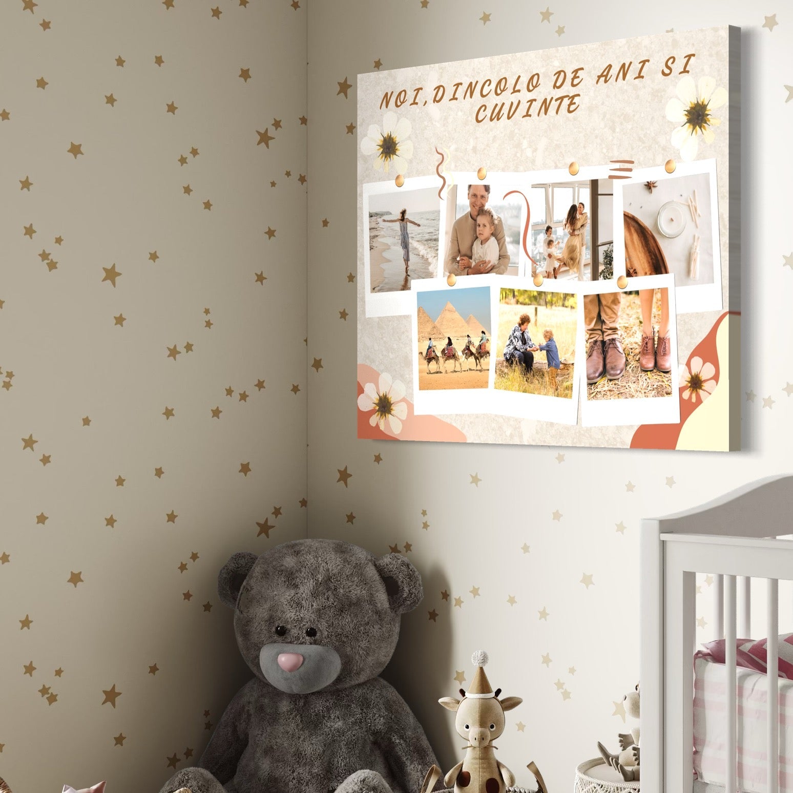 Tablou Canvas Personalizat cu 7 Poze Pentru Familie " Noi, Dincolo de Ani si Cuvinte", PS118