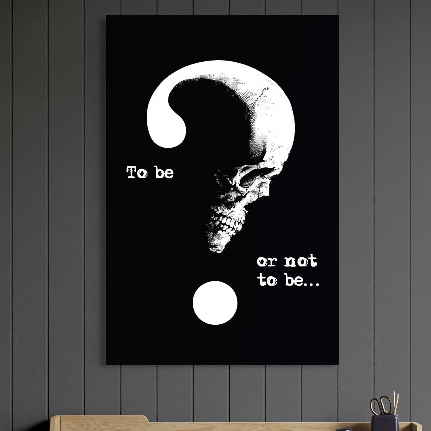 Tablou Canvas Premium, LuxCanva® Q1048, Dilema Existentei, Filosofie, Indoiala, Mister, Destin, Dramatic, Meditatie, Dark, Birou, Dormitor